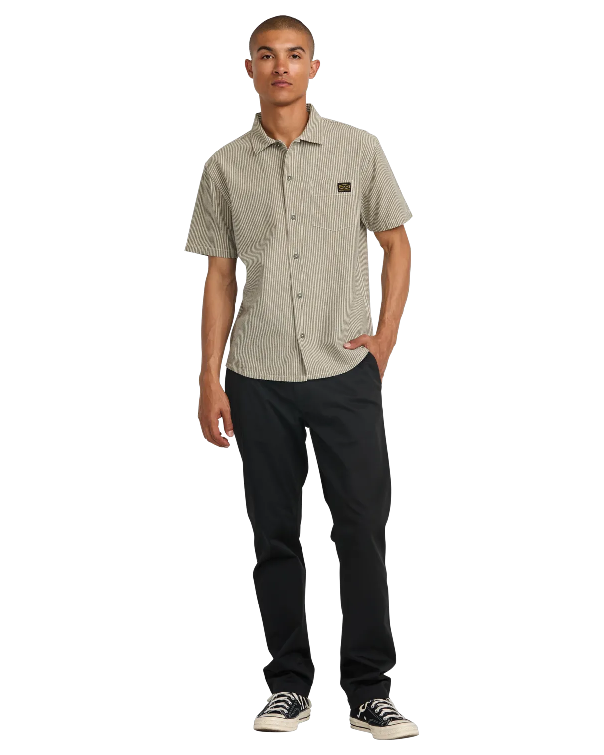 Dayshift Stripe Shirt II in Fatigue