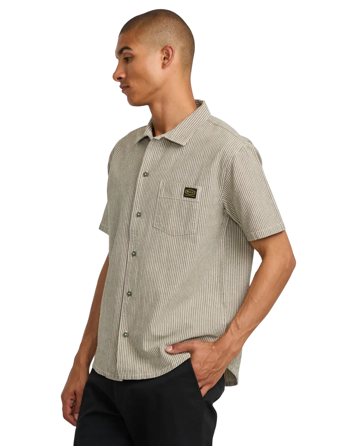 Dayshift Stripe Shirt II in Fatigue