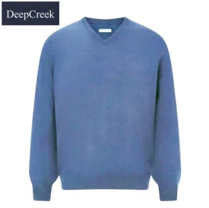D.C.R.K. V-Neck Cobalt Knit Blue