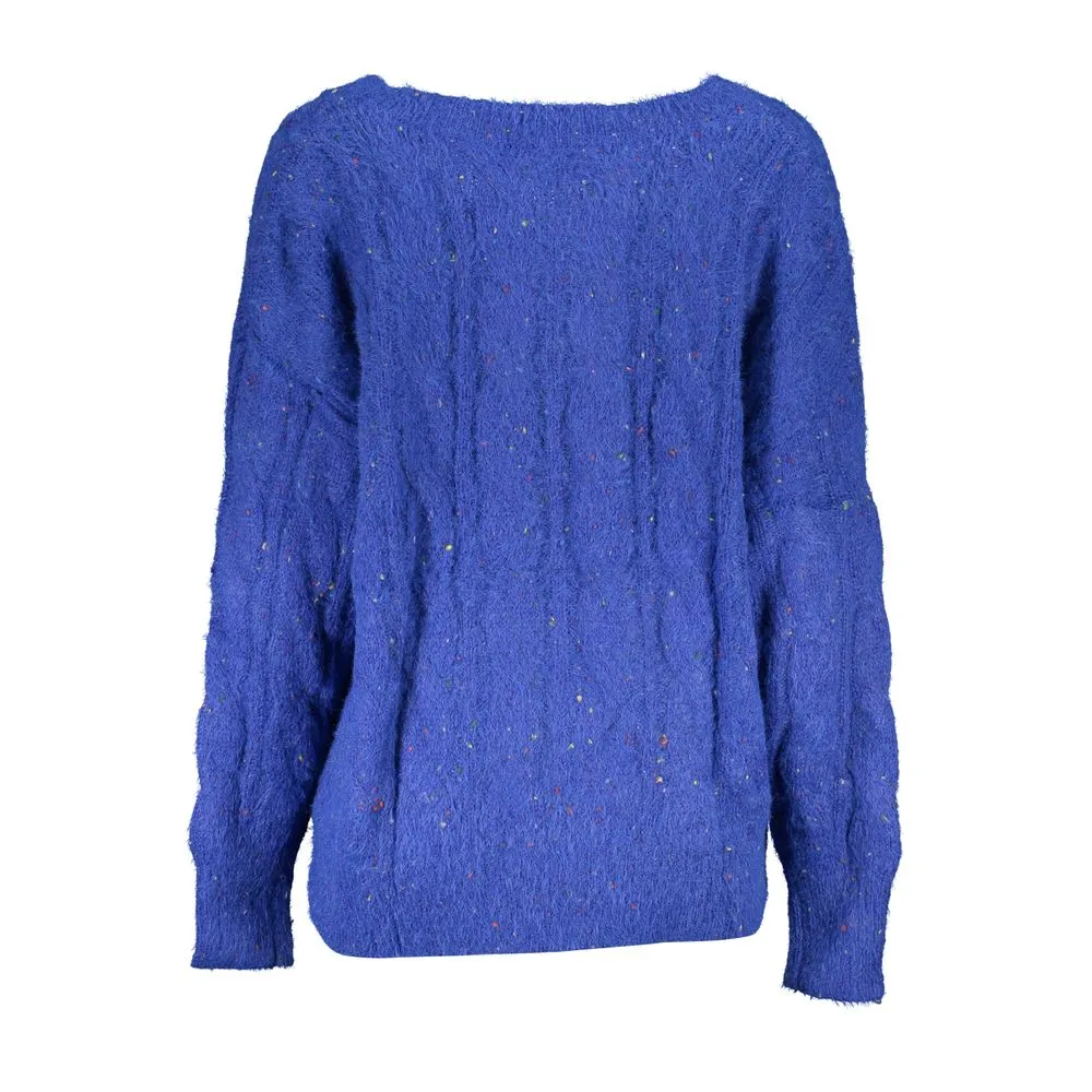 Desigual Vibrant V-Neck Sweater with Contrasting Women's Details