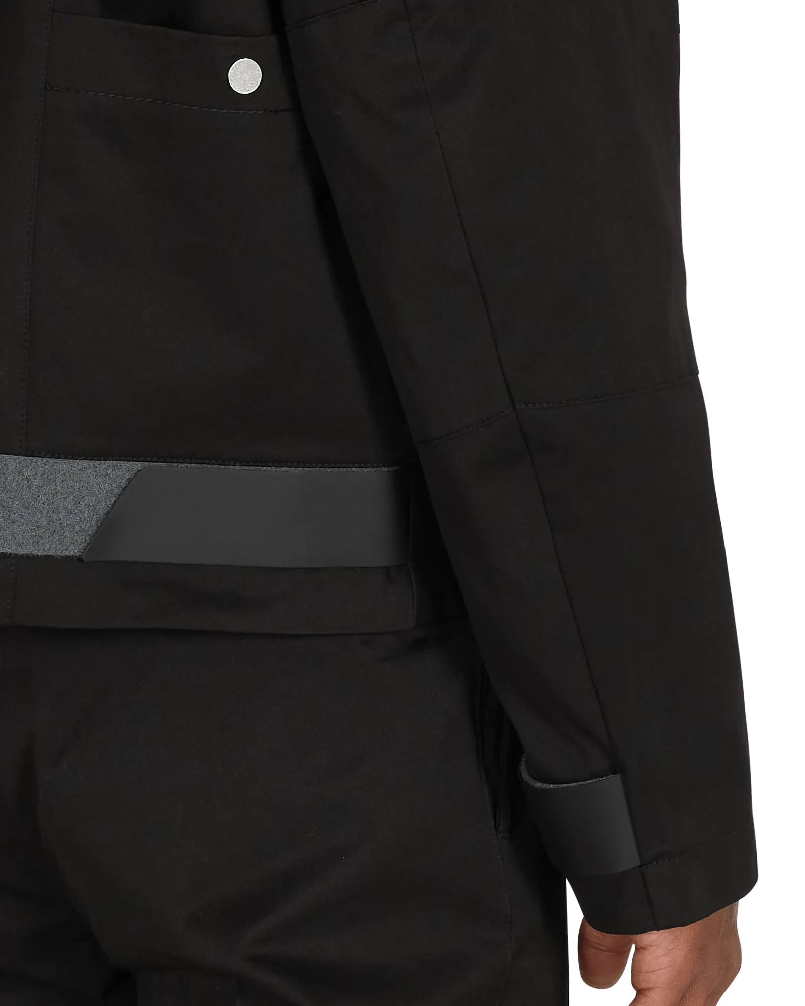 Diagonal Yuma Anorak Black