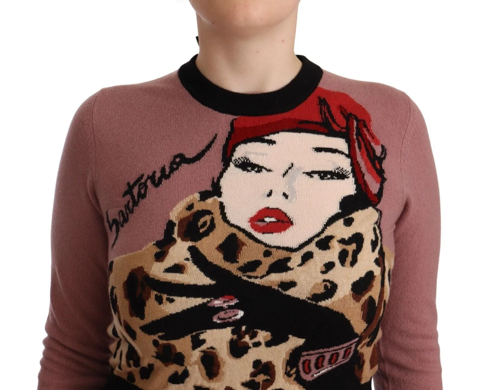 Dolce & Gabbana Elegant Cashmere Crewneck Women's Sweater