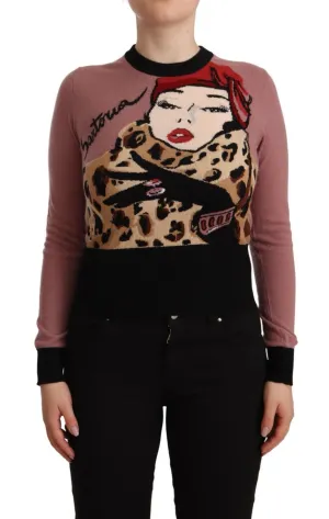 Dolce & Gabbana Elegant Cashmere Crewneck Women's Sweater