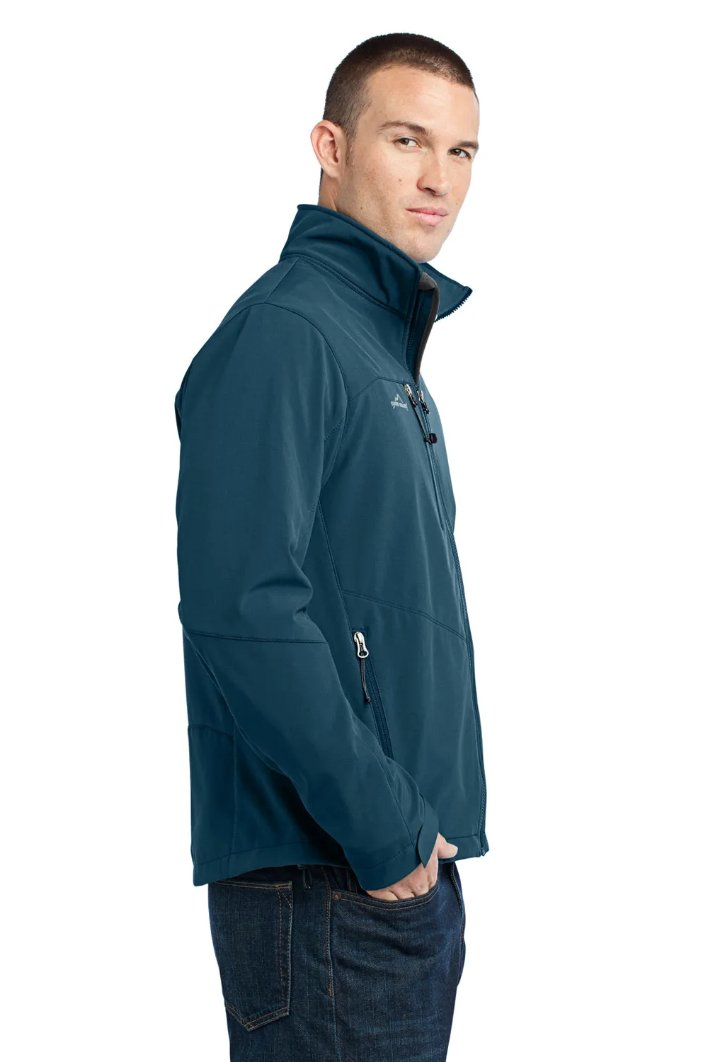 Eddie Bauer Mens Water Resistant Full Zip Jacket - Dark Adriatic Blue