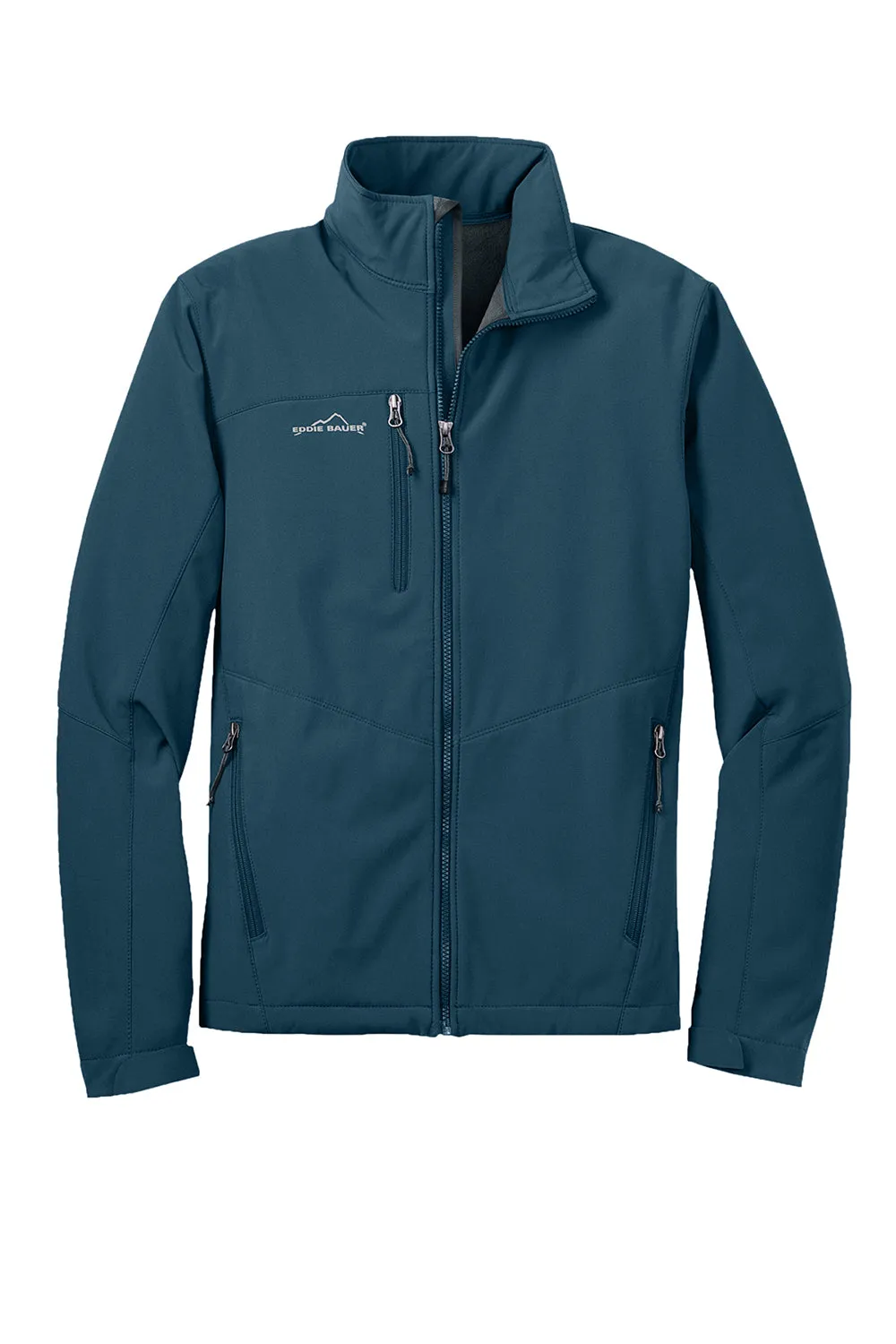 Eddie Bauer Mens Water Resistant Full Zip Jacket - Dark Adriatic Blue