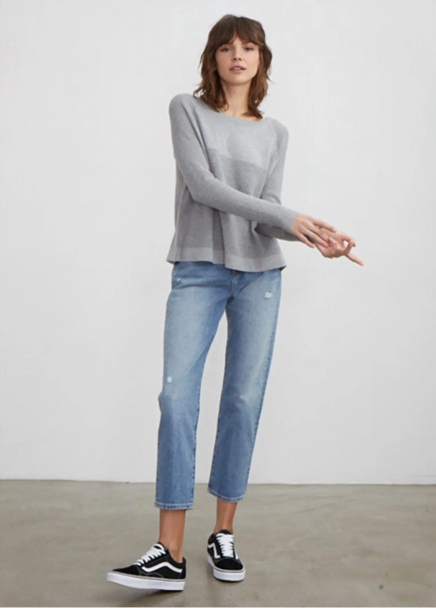Flared Thermal Crew In Grey