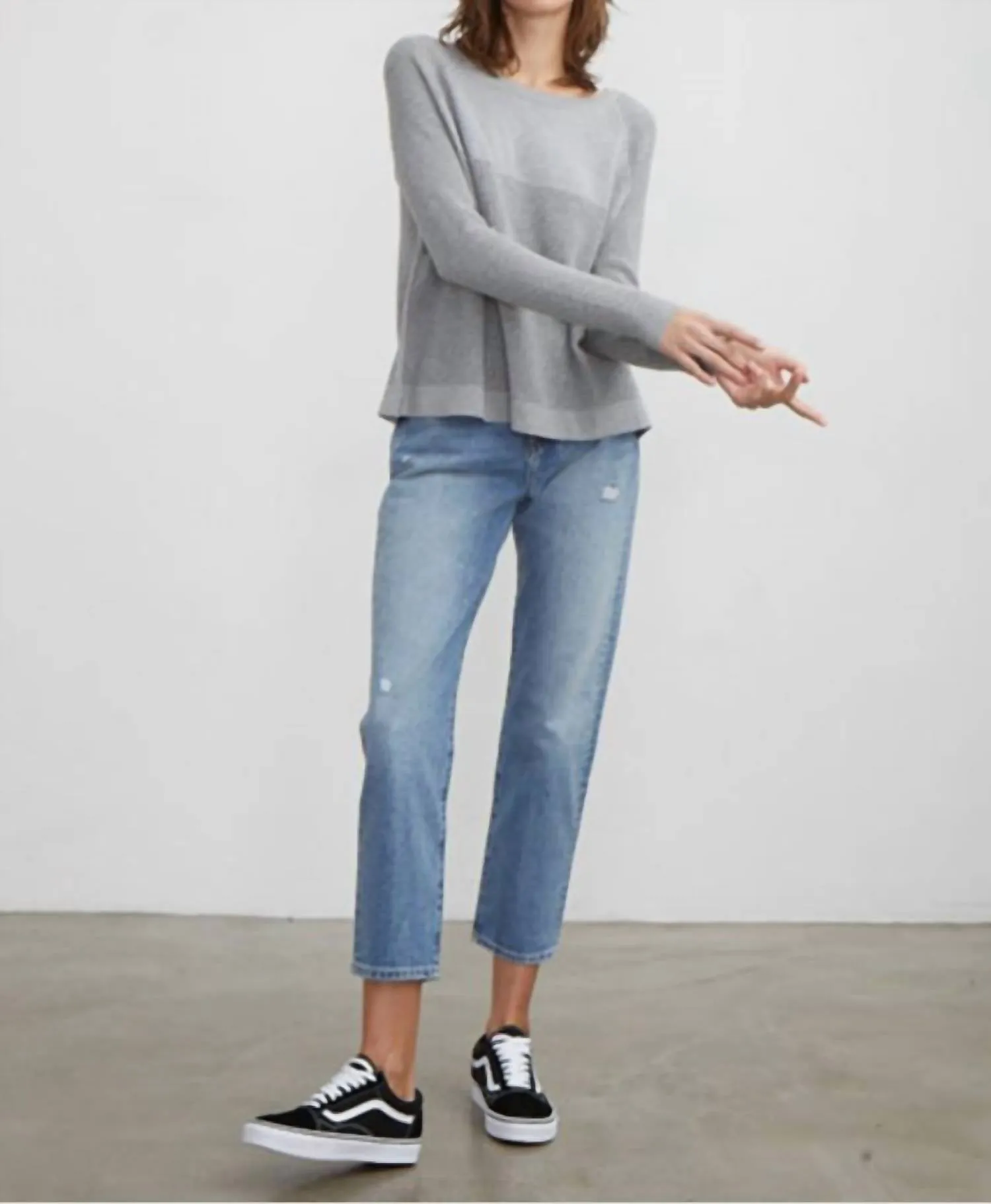 Flared Thermal Crew In Grey