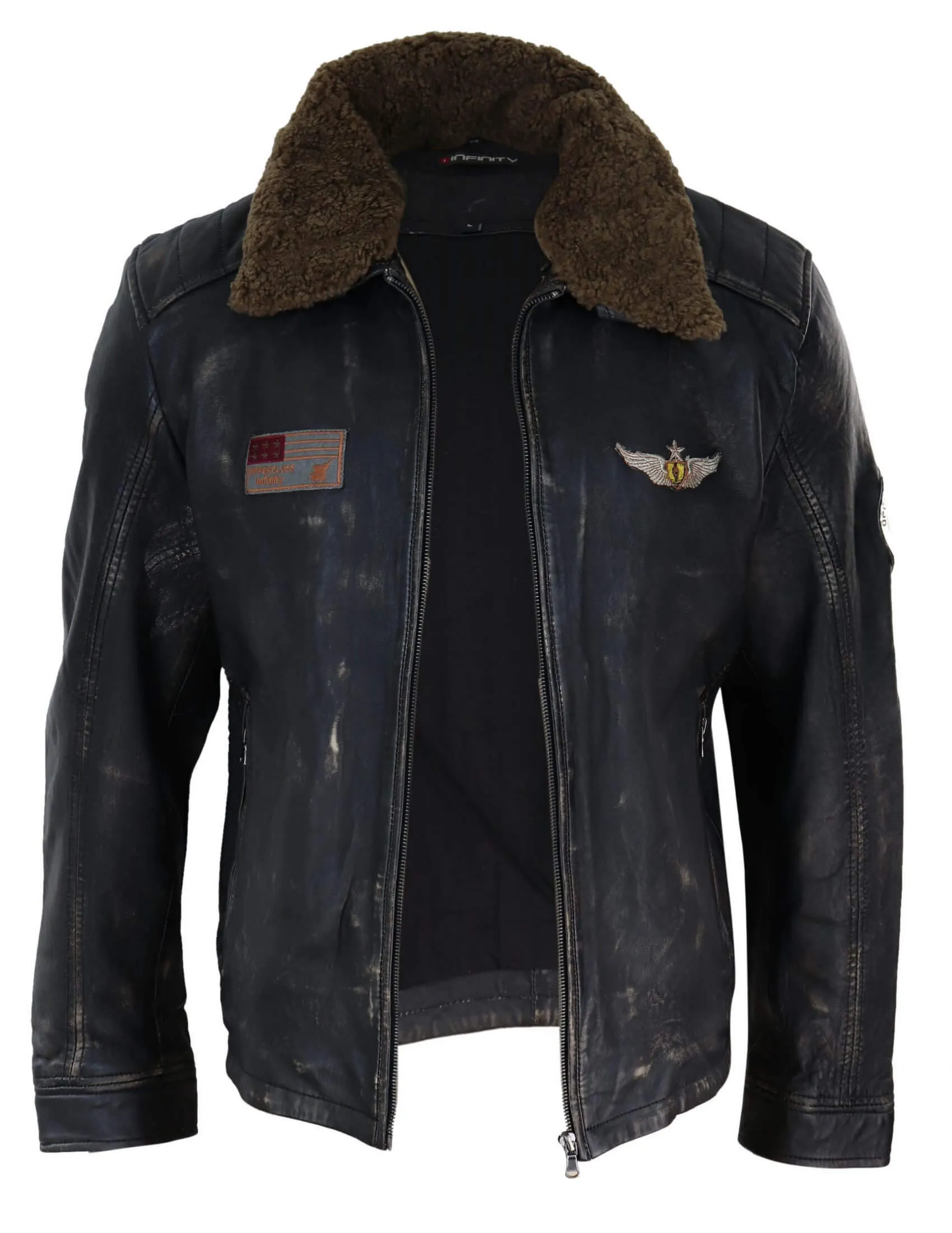 Flying Aviator Jacket With Collar