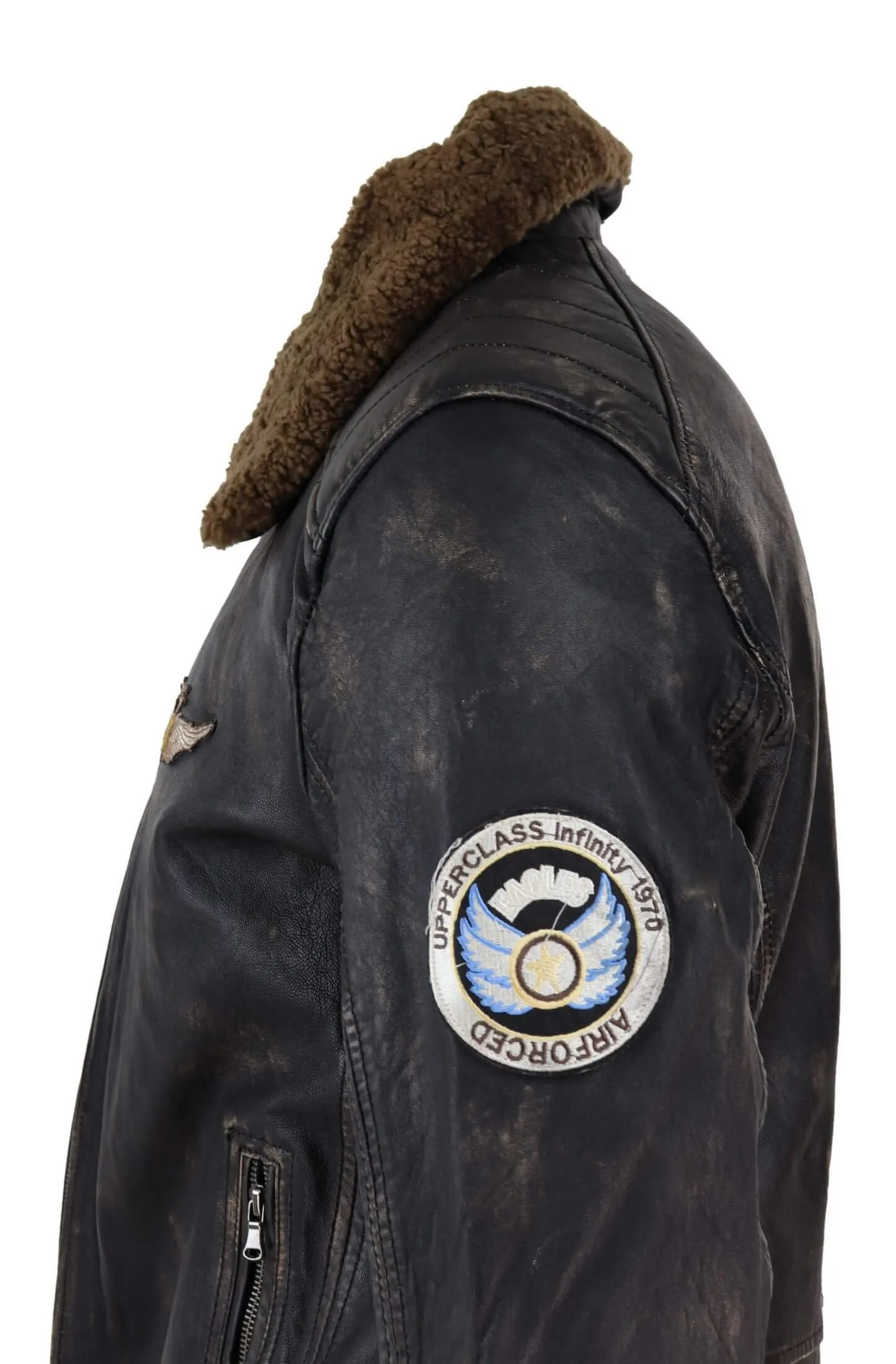 Flying Aviator Jacket With Collar