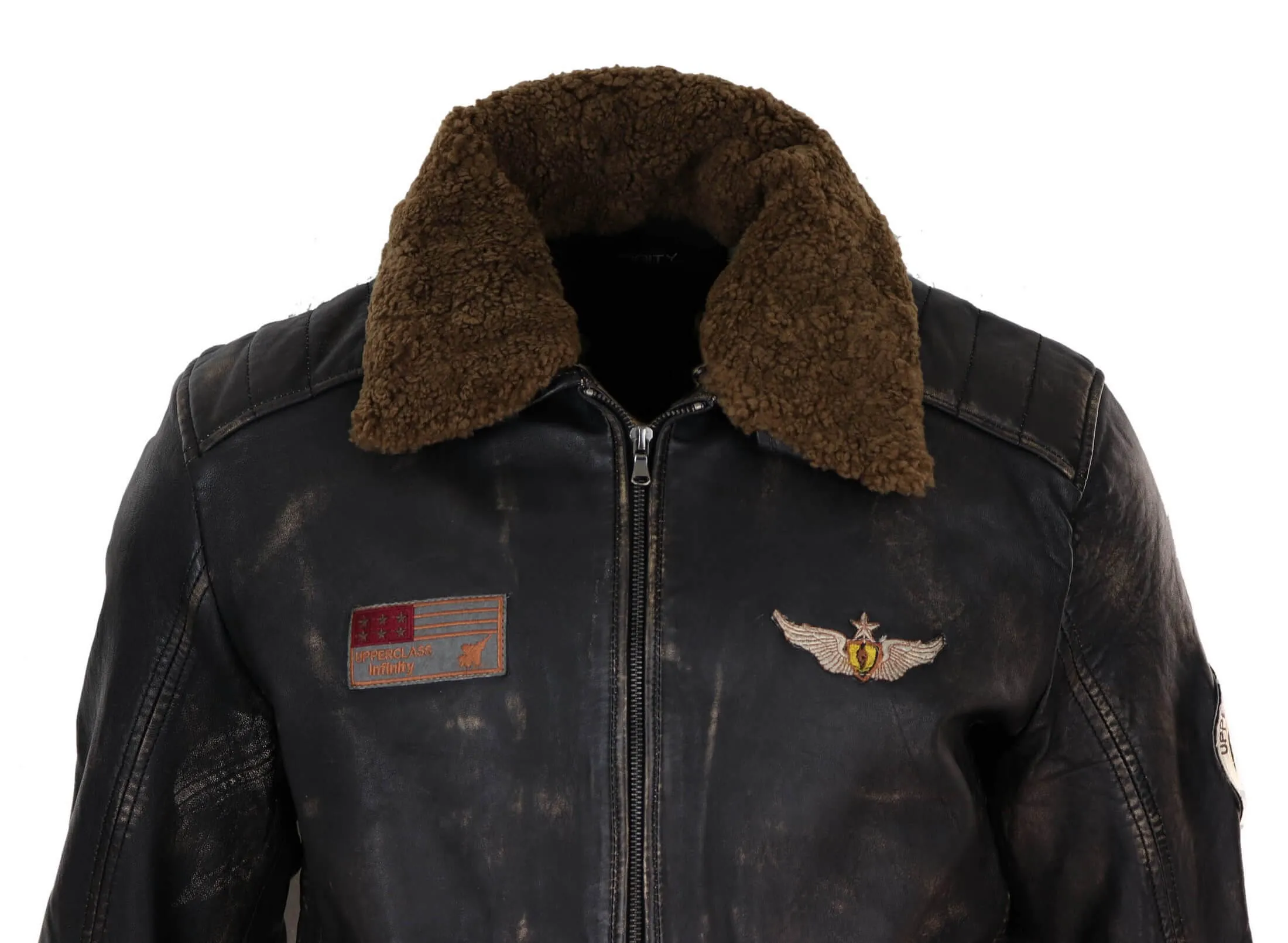 Flying Aviator Jacket With Collar