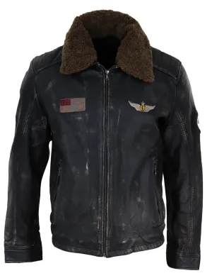 Flying Aviator Jacket With Collar