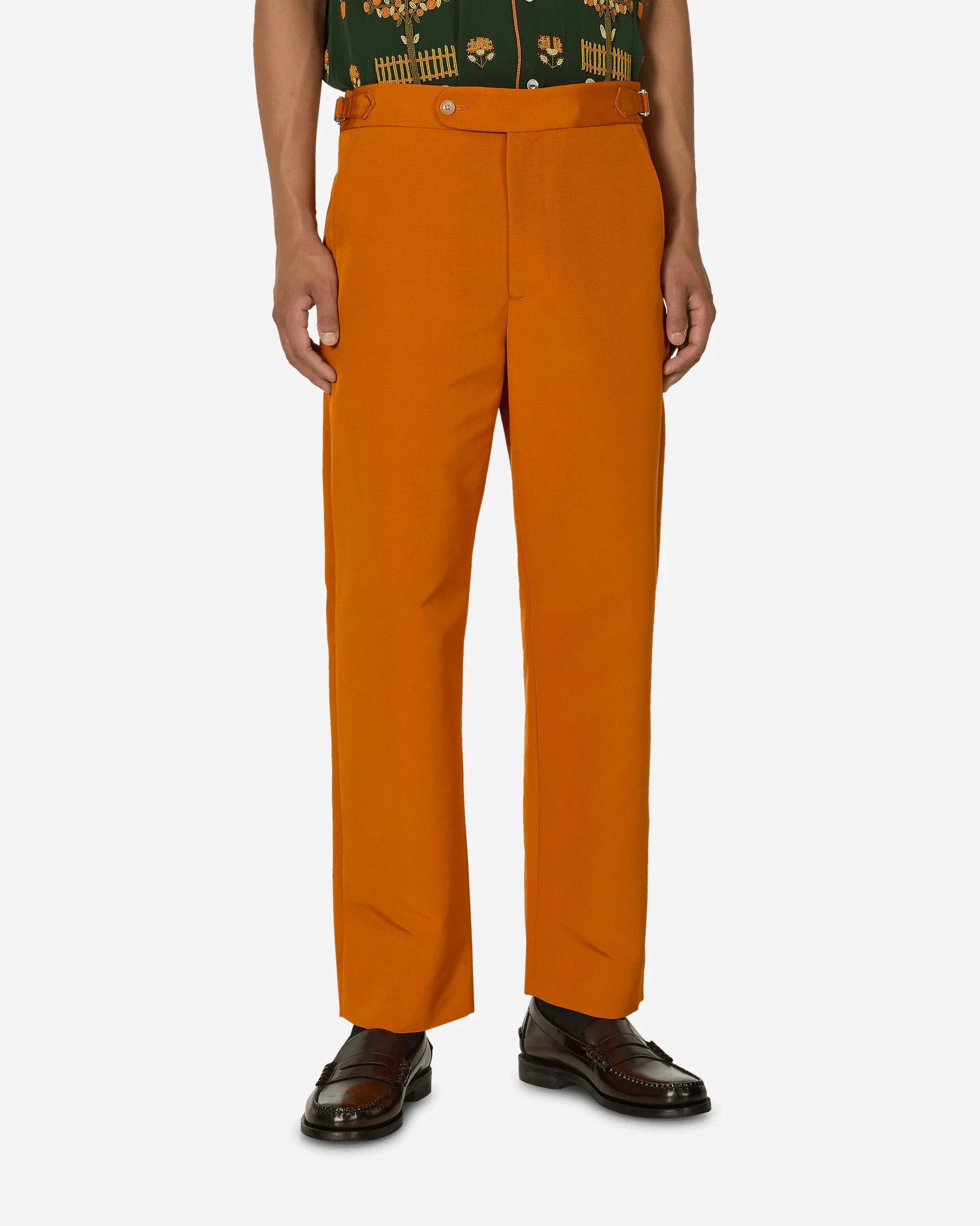 Ginger Faille Trousers Orange