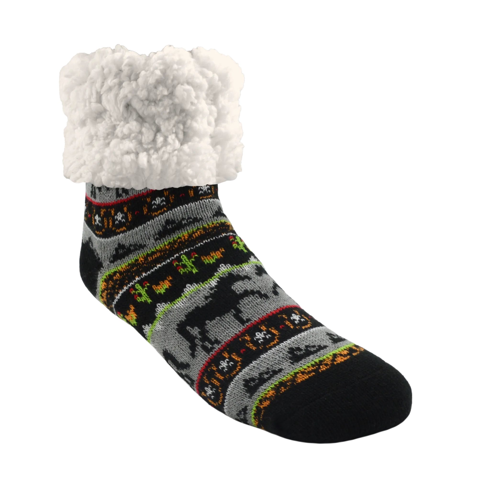 Grey Horse - Original Size Pudus Slipper Socks