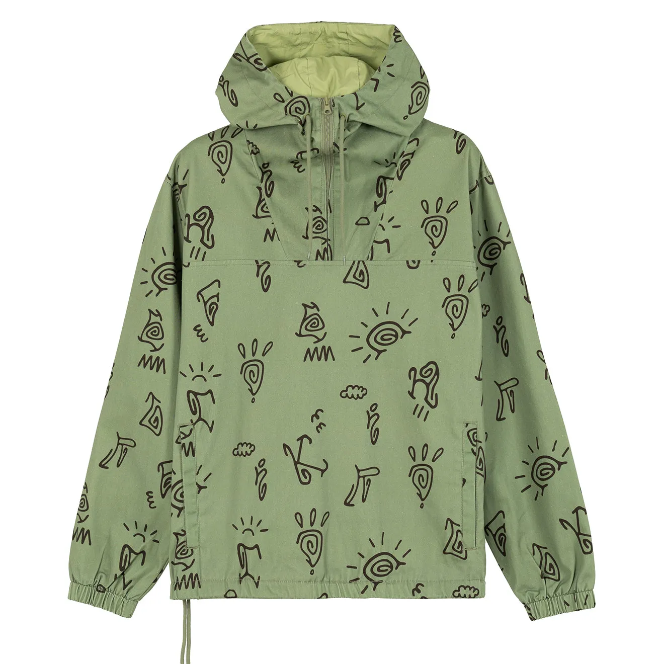 Hikerdelic Petroglyph Conway Smock Jacket Khaki