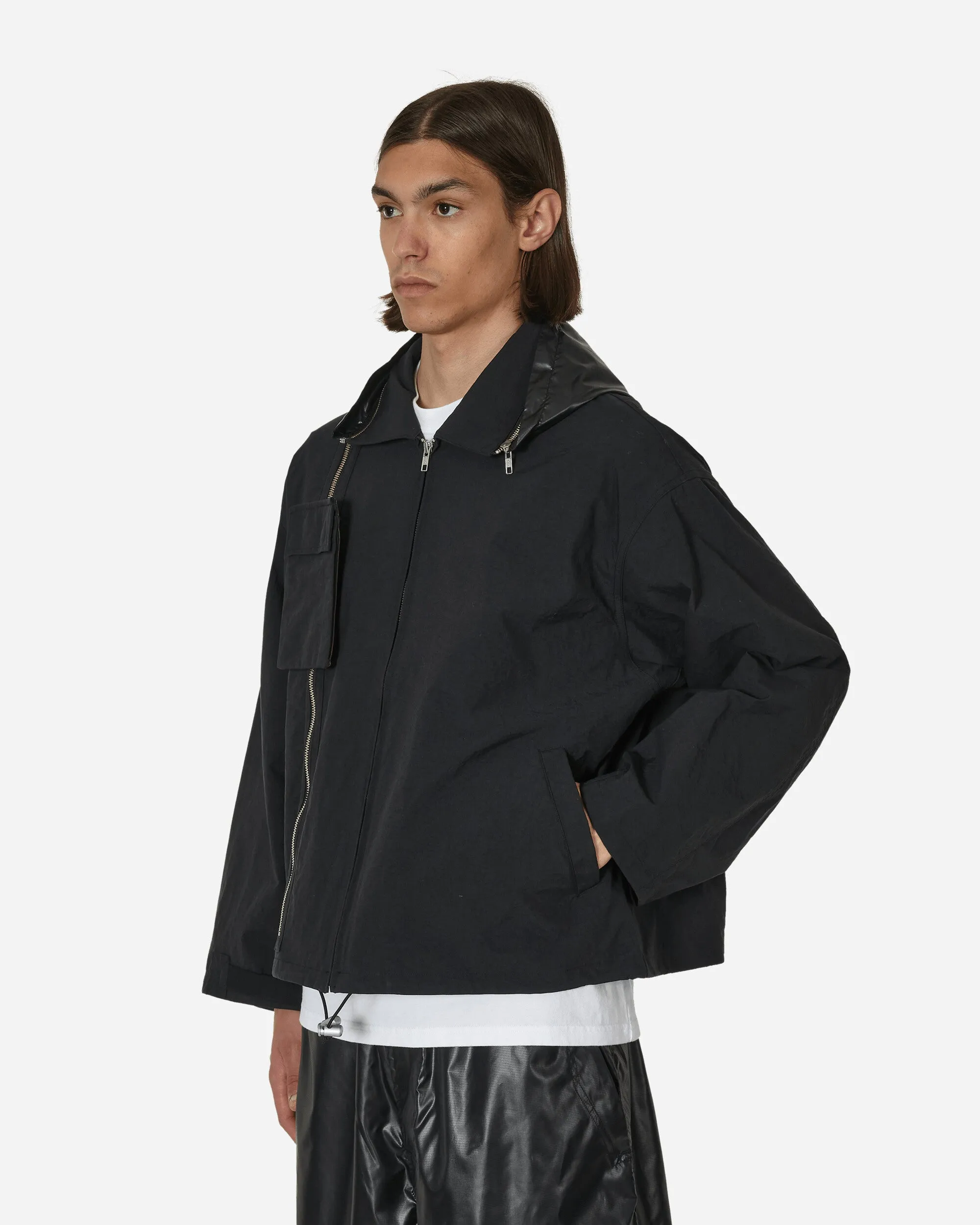 Hood Cut Moving Jacket Black