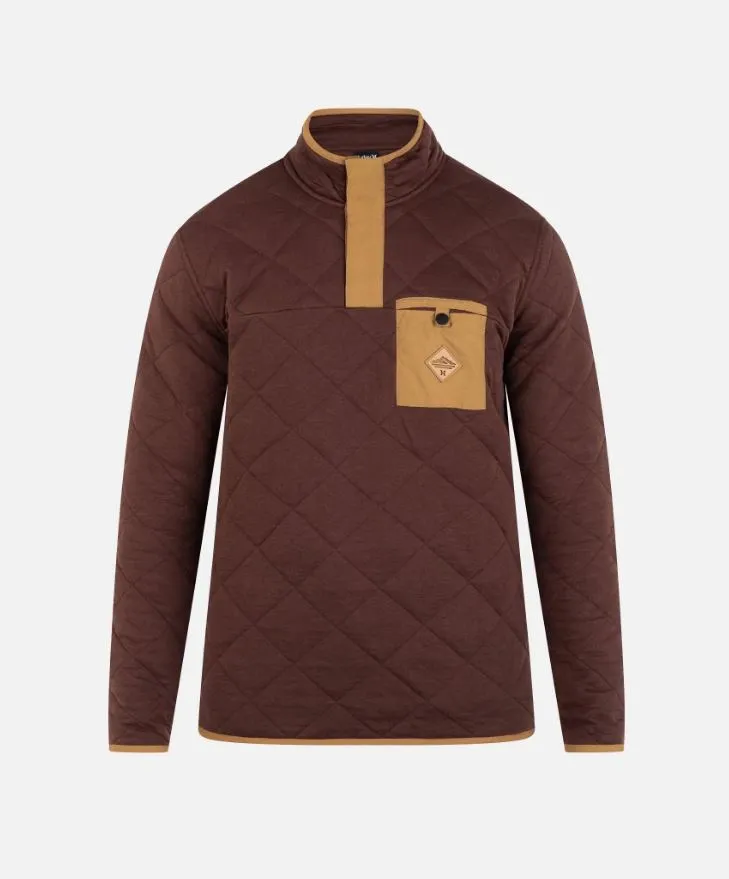 Hurley Middleton Quilted 1/4 Snap