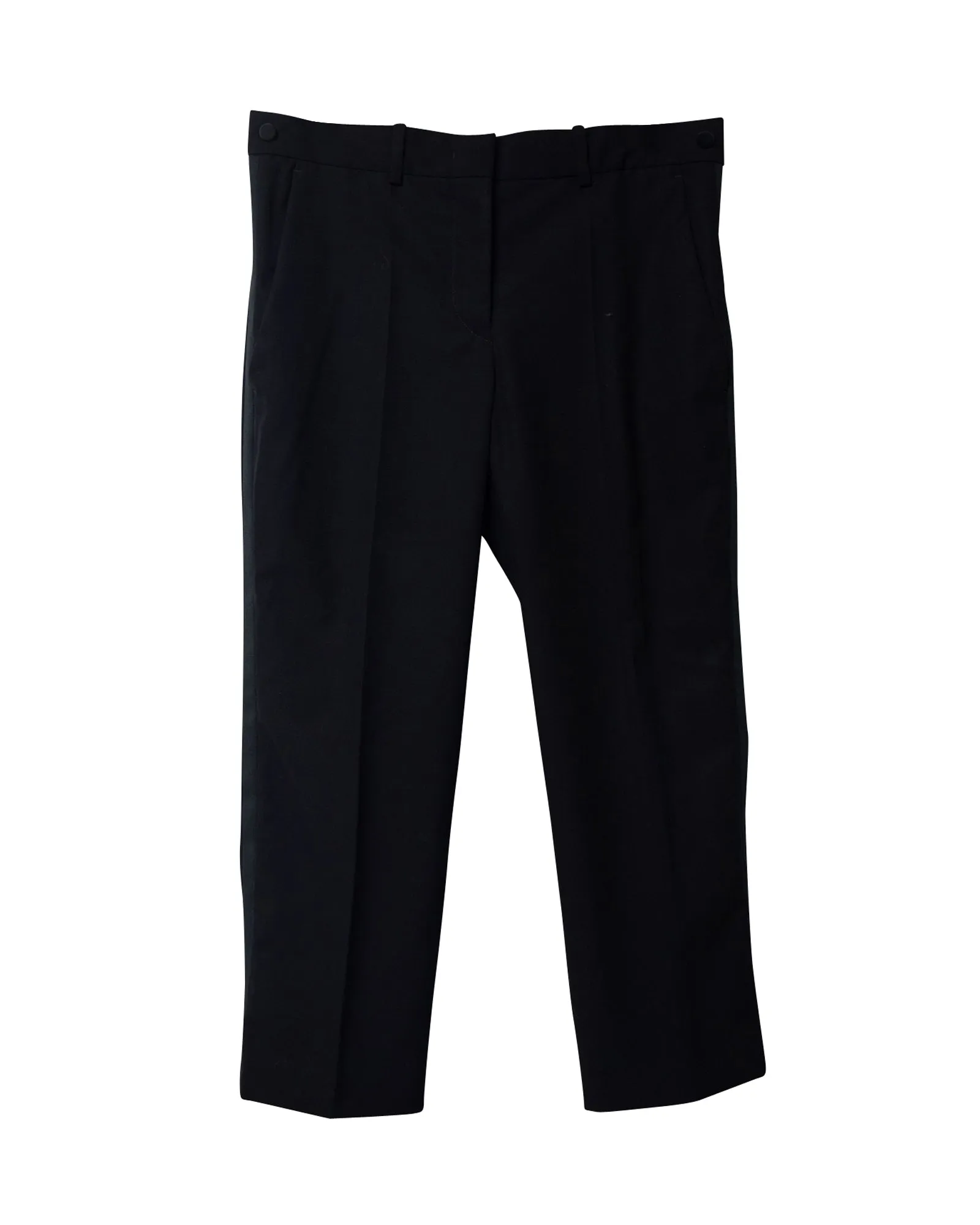 Isabel Marant Cropped Tailored Trousers in Black Wool