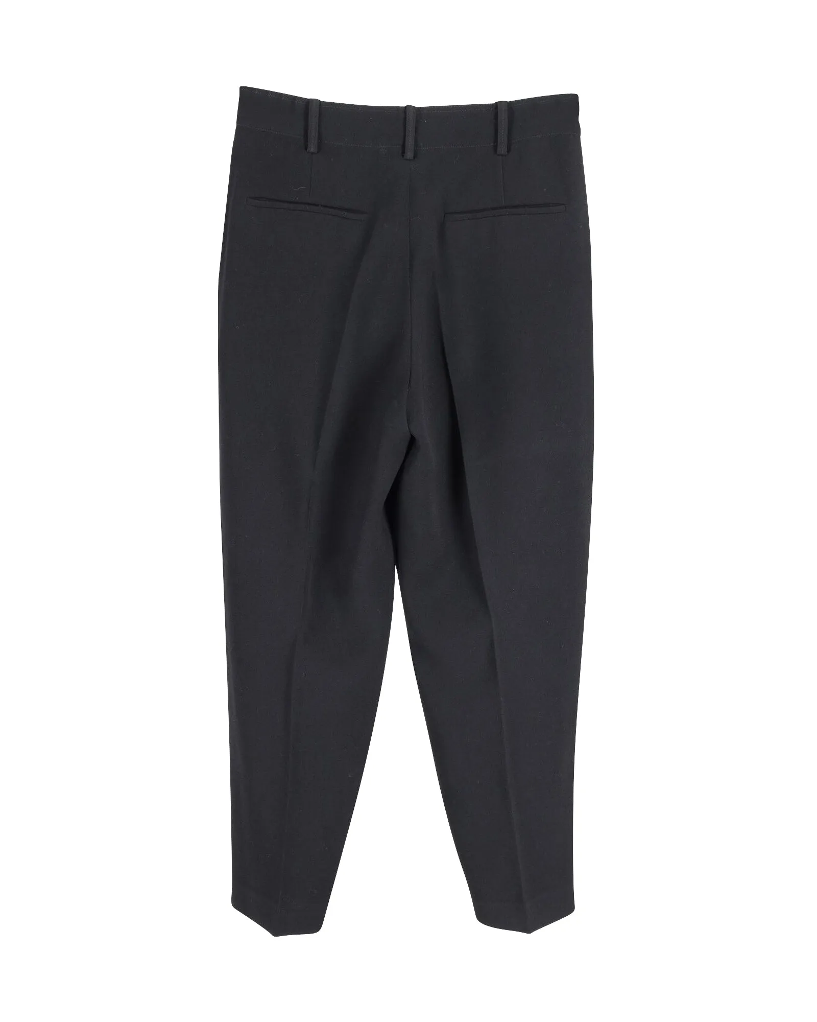 Isabel Marant Straight Leg Trousers in Black Wool
