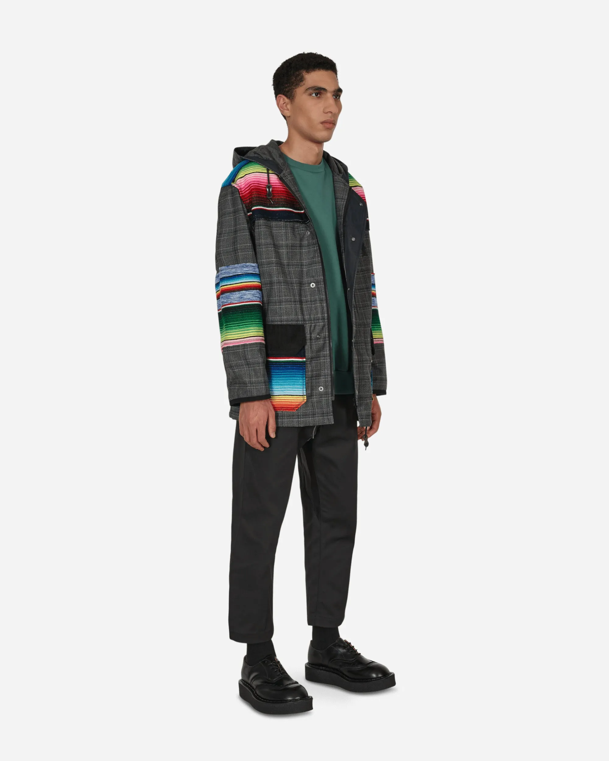 Jay Kay Striped Check Jacket Grey