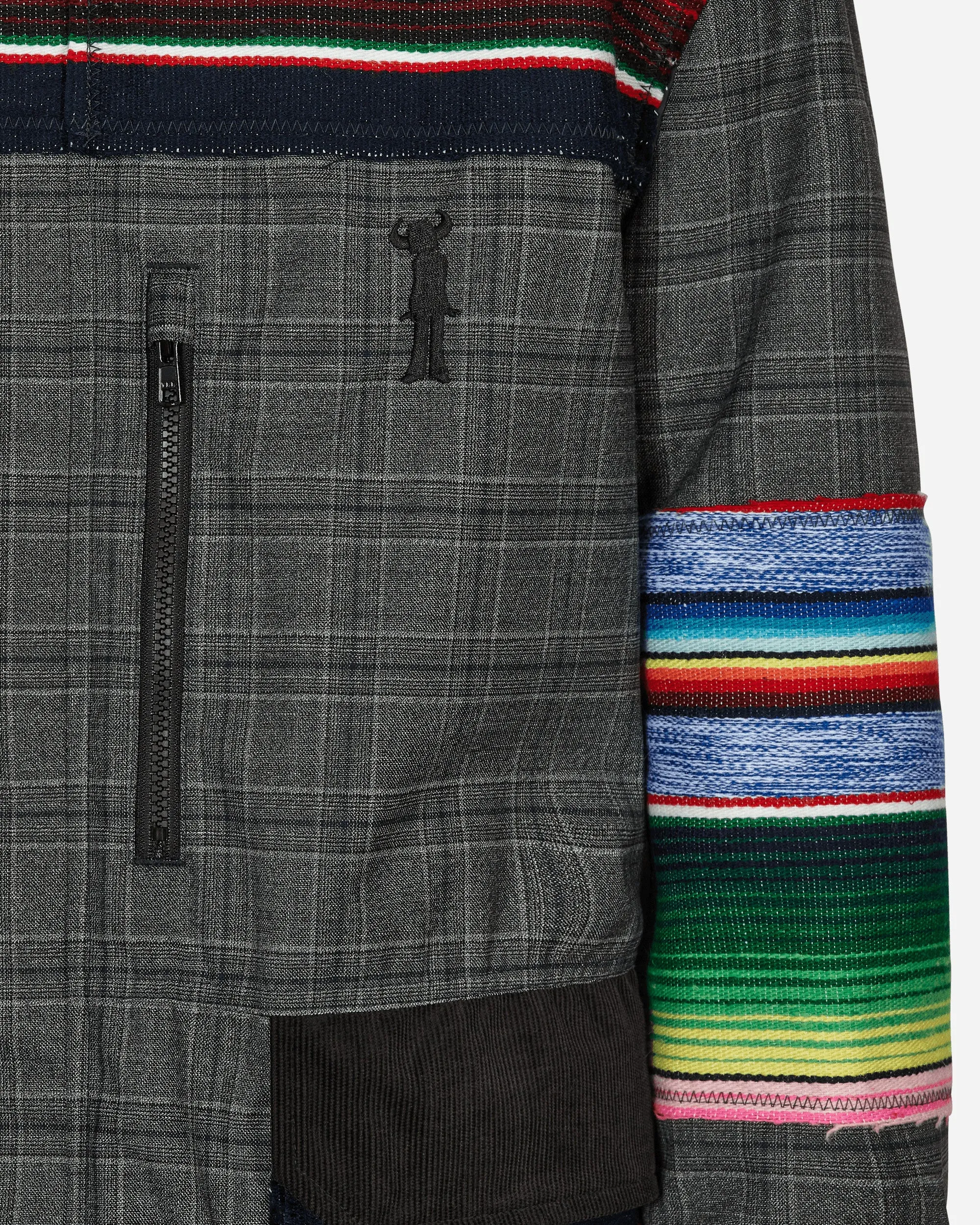 Jay Kay Striped Check Jacket Grey