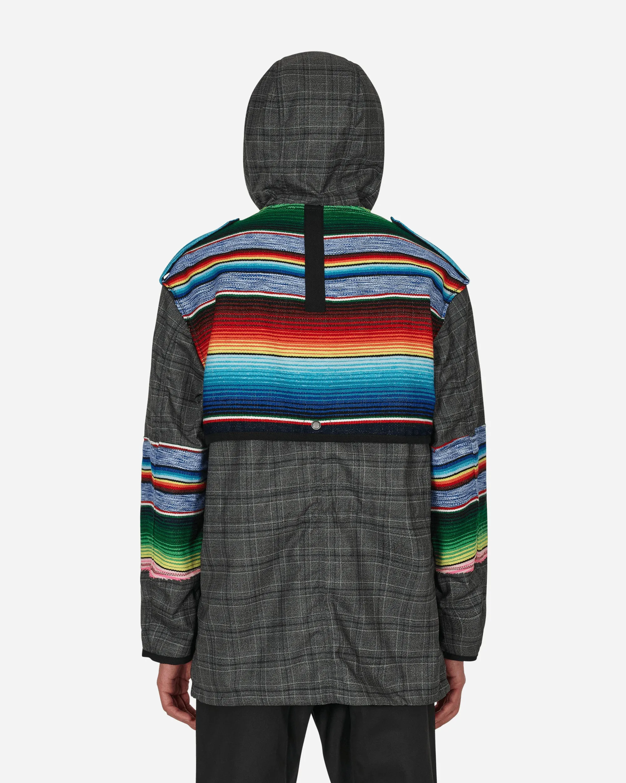 Jay Kay Striped Check Jacket Grey