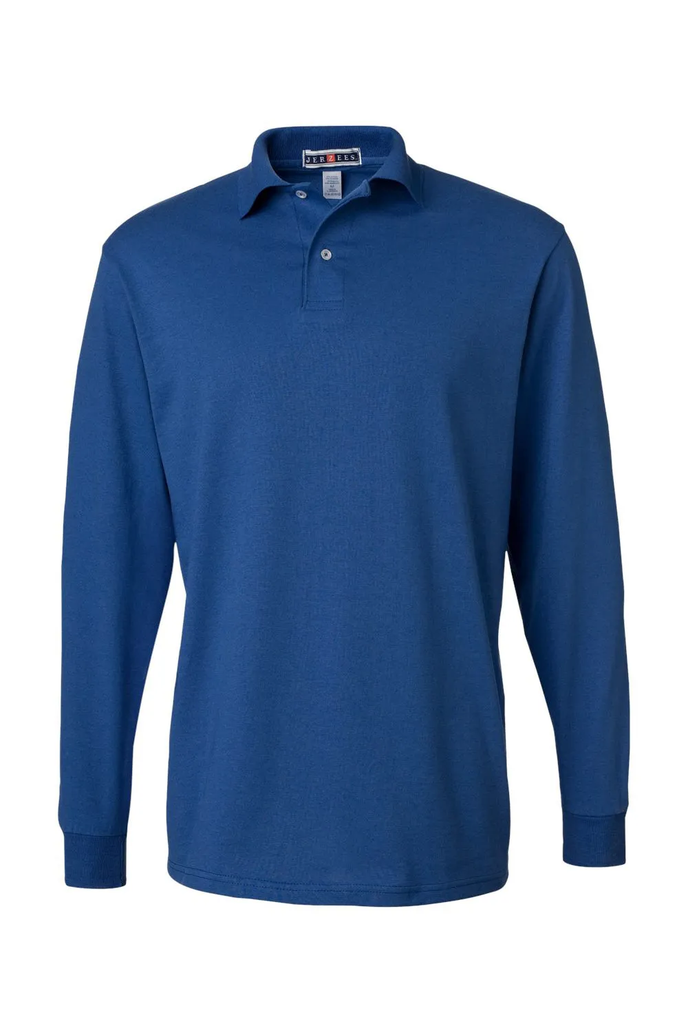 Jerzees Mens SpotShield Stain Resistant Long Sleeve Polo Shirt - Royal Blue