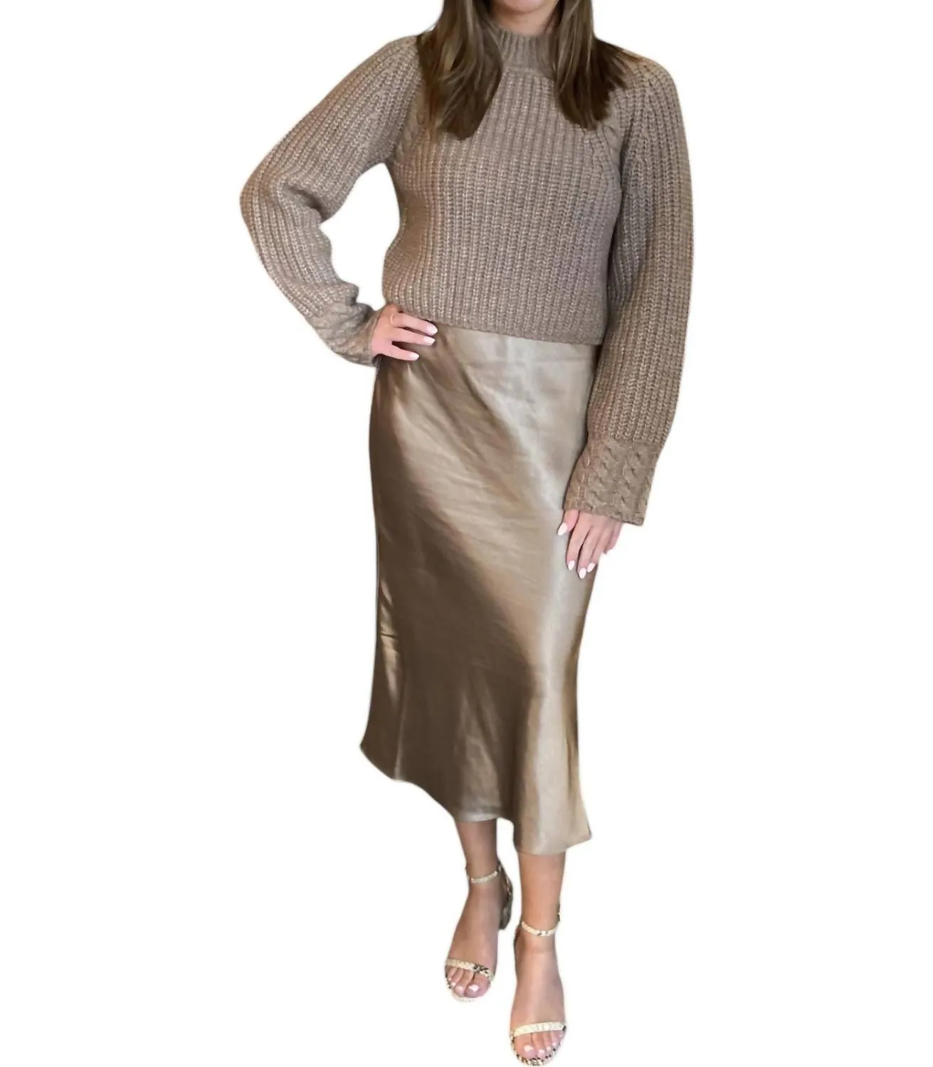 Kaz Sweater & Dress In Umber