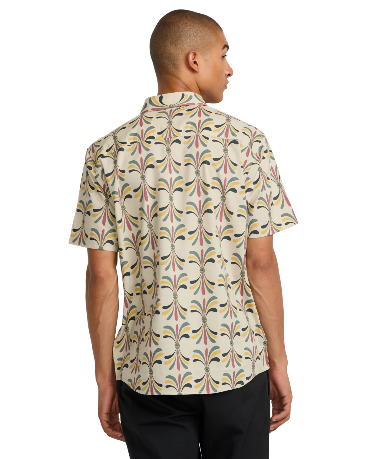 Lauryn Alvarez Eye Floral Shirt in Light Khaki