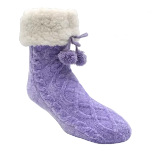 Lavender Chenille - Original Size Pudus Slipper Socks