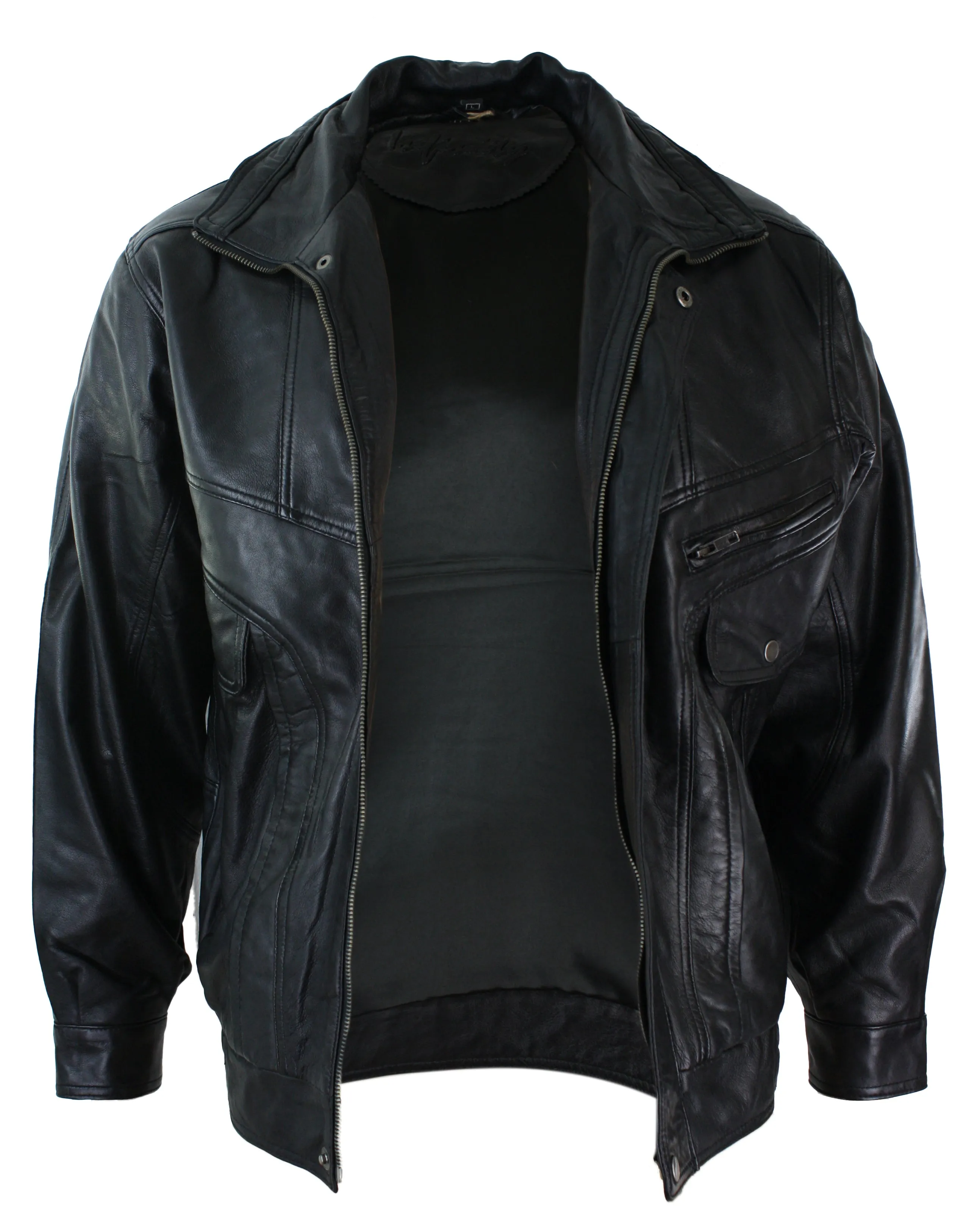 Leather Bomber Jacket