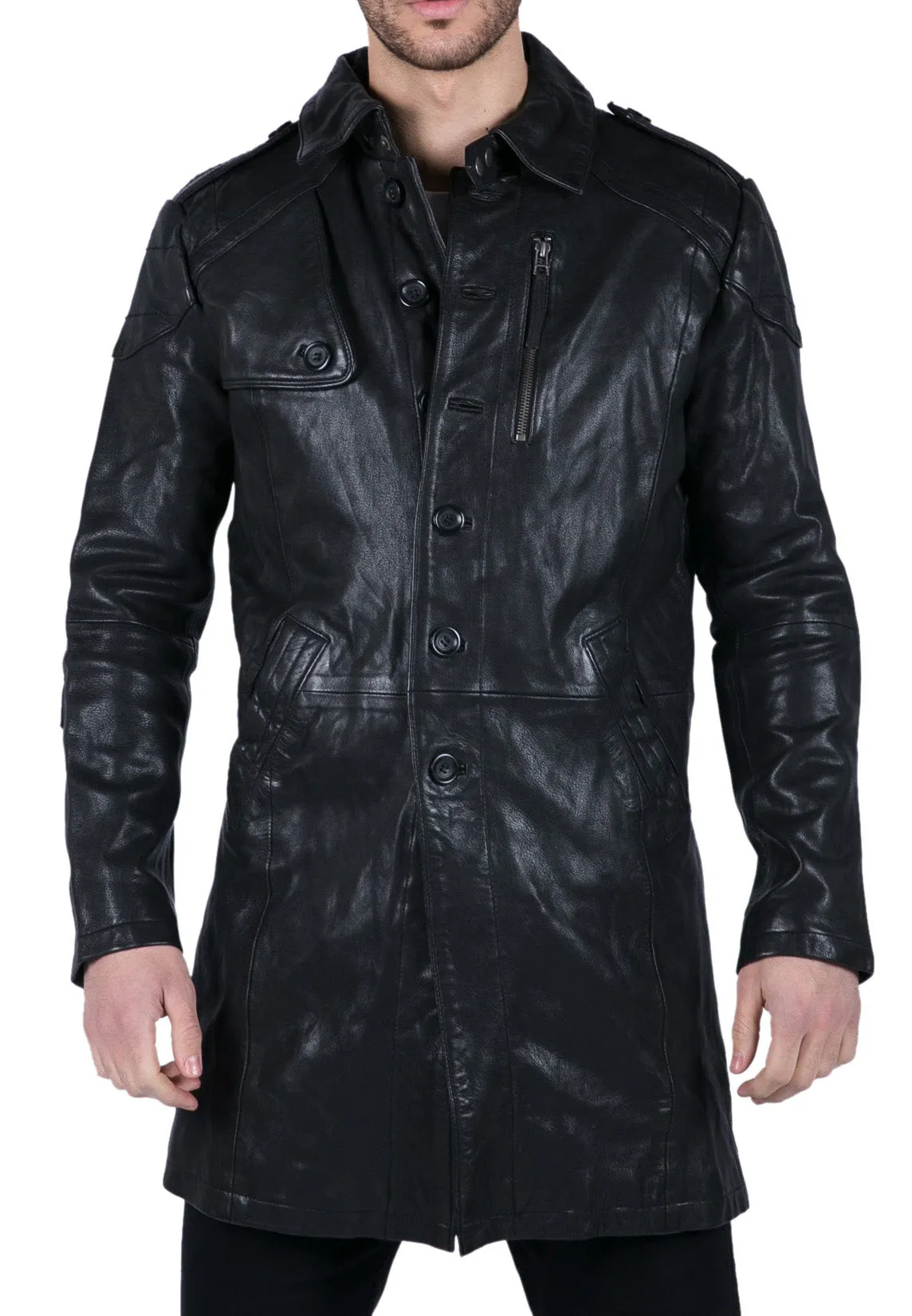 Leather Trench Coat Vintage