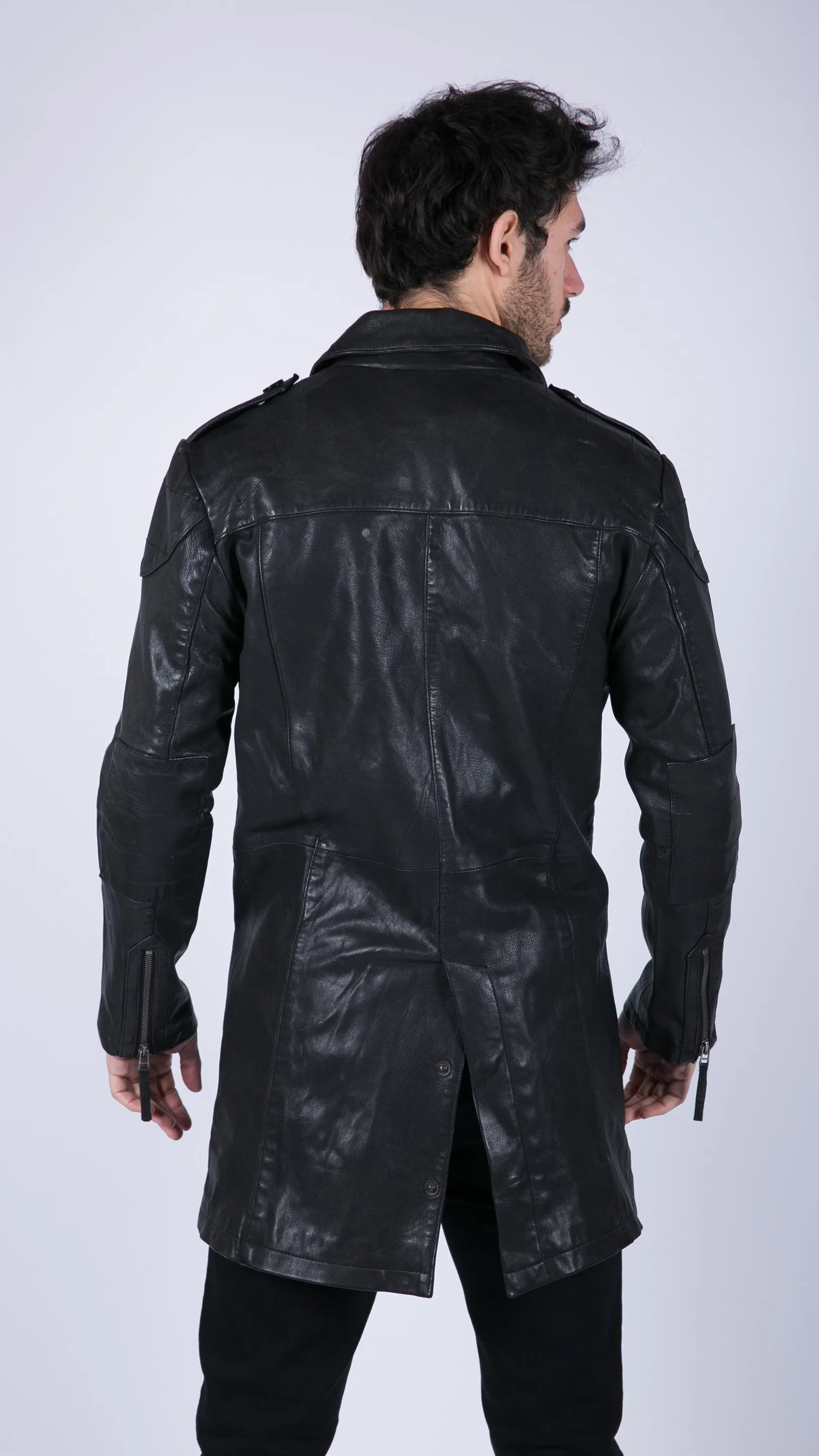 Leather Trench Coat Vintage