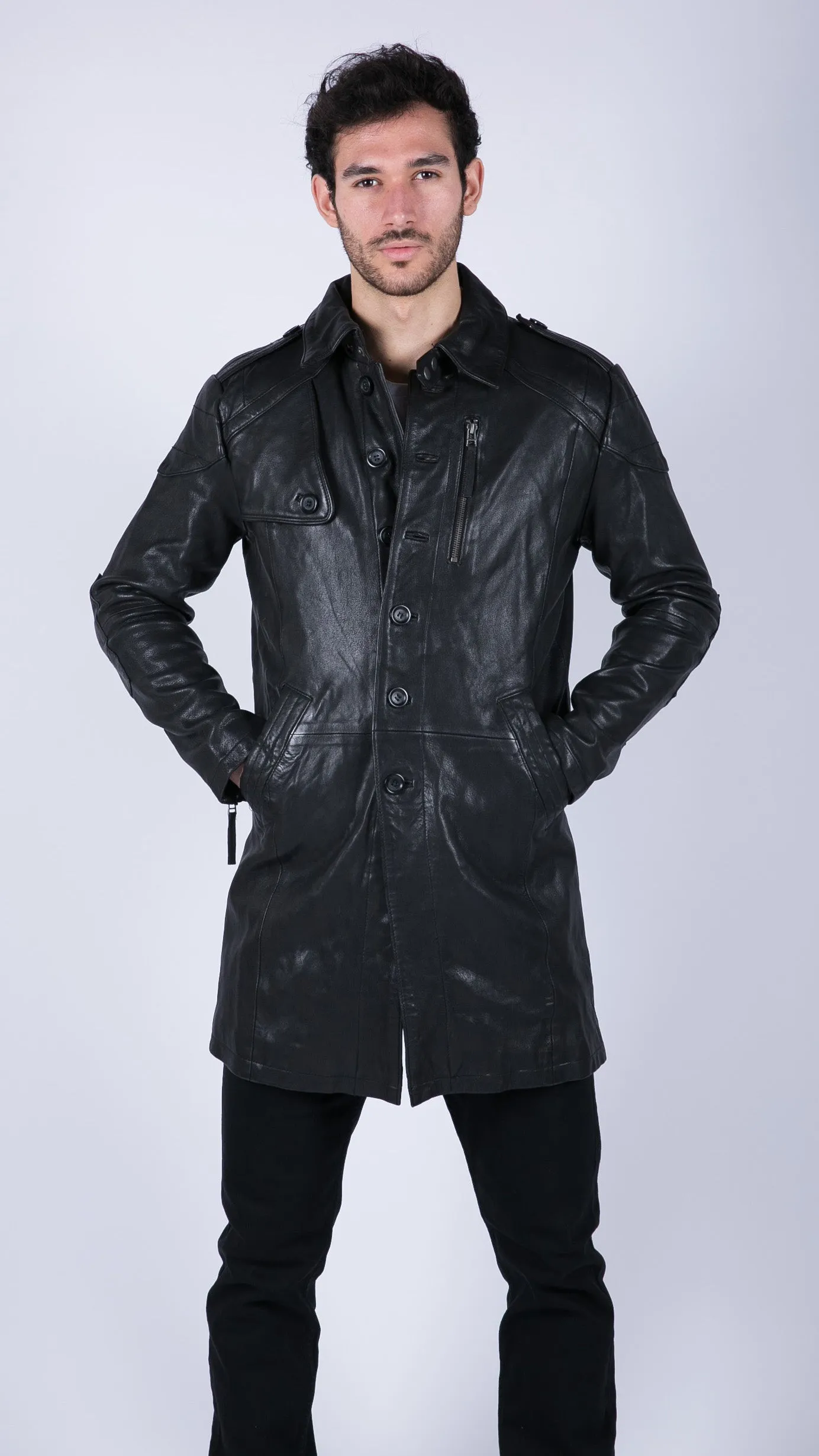 Leather Trench Coat Vintage