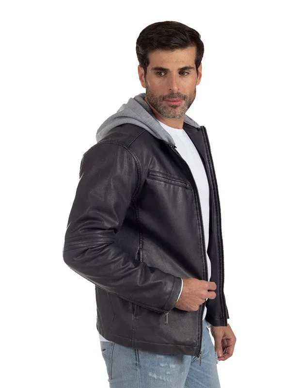 LEE Mens Classic Dean Jacket With Hoodie