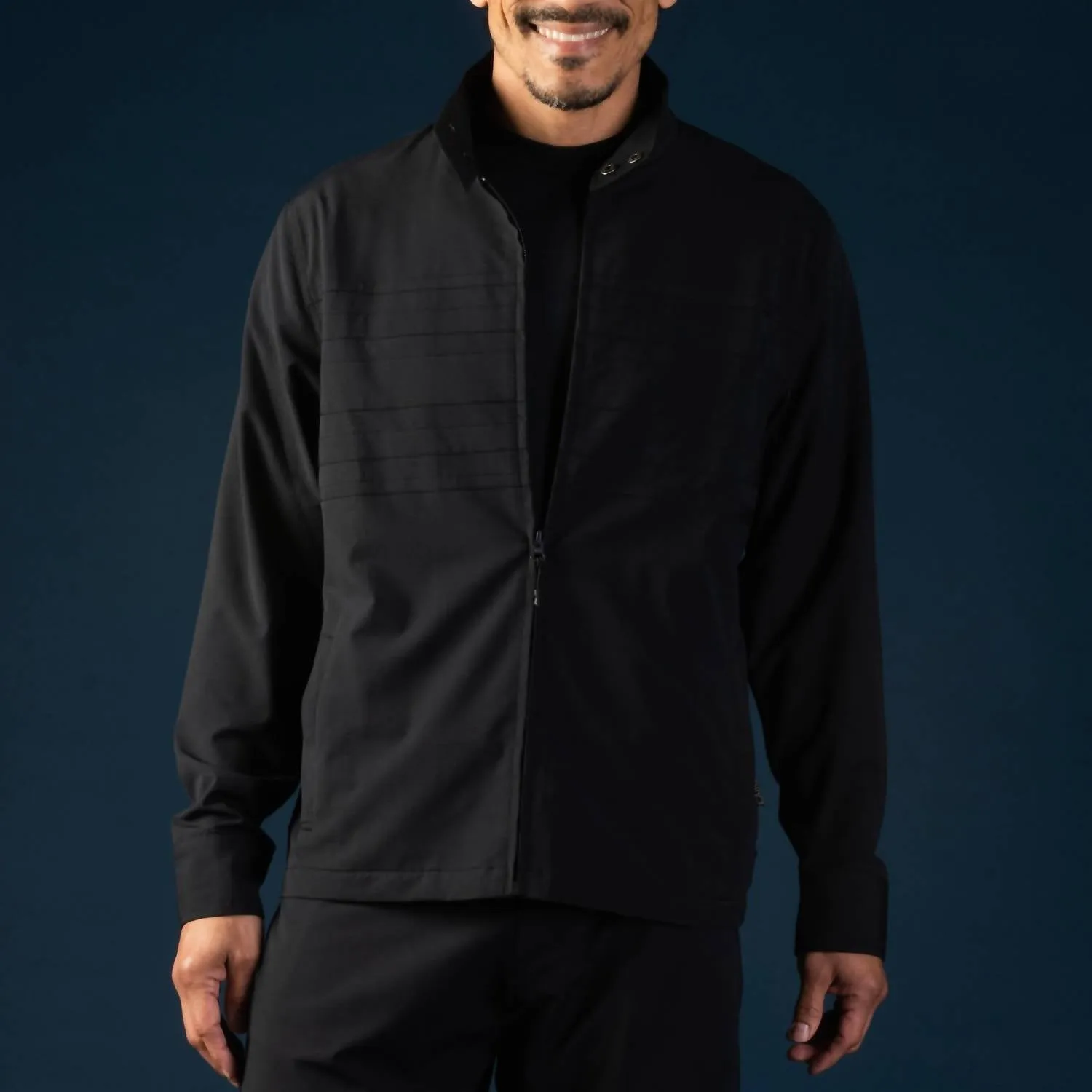 Lightweight Track Jacket In Black