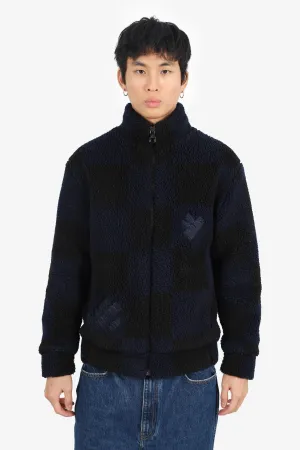 Louis Vuitton x Nigo Black/Navy LV² Damier Fleece Jacket Size XS Mens