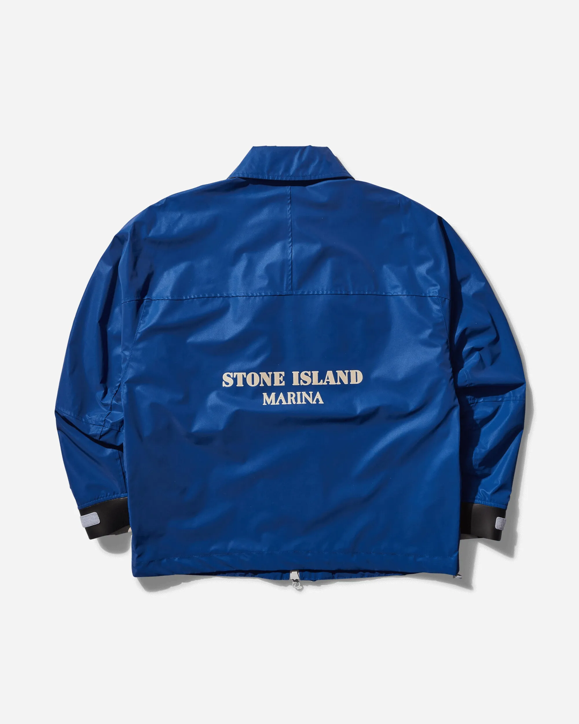 Marina Nylon Canvas Plated Reflective Jacket Bright Blue