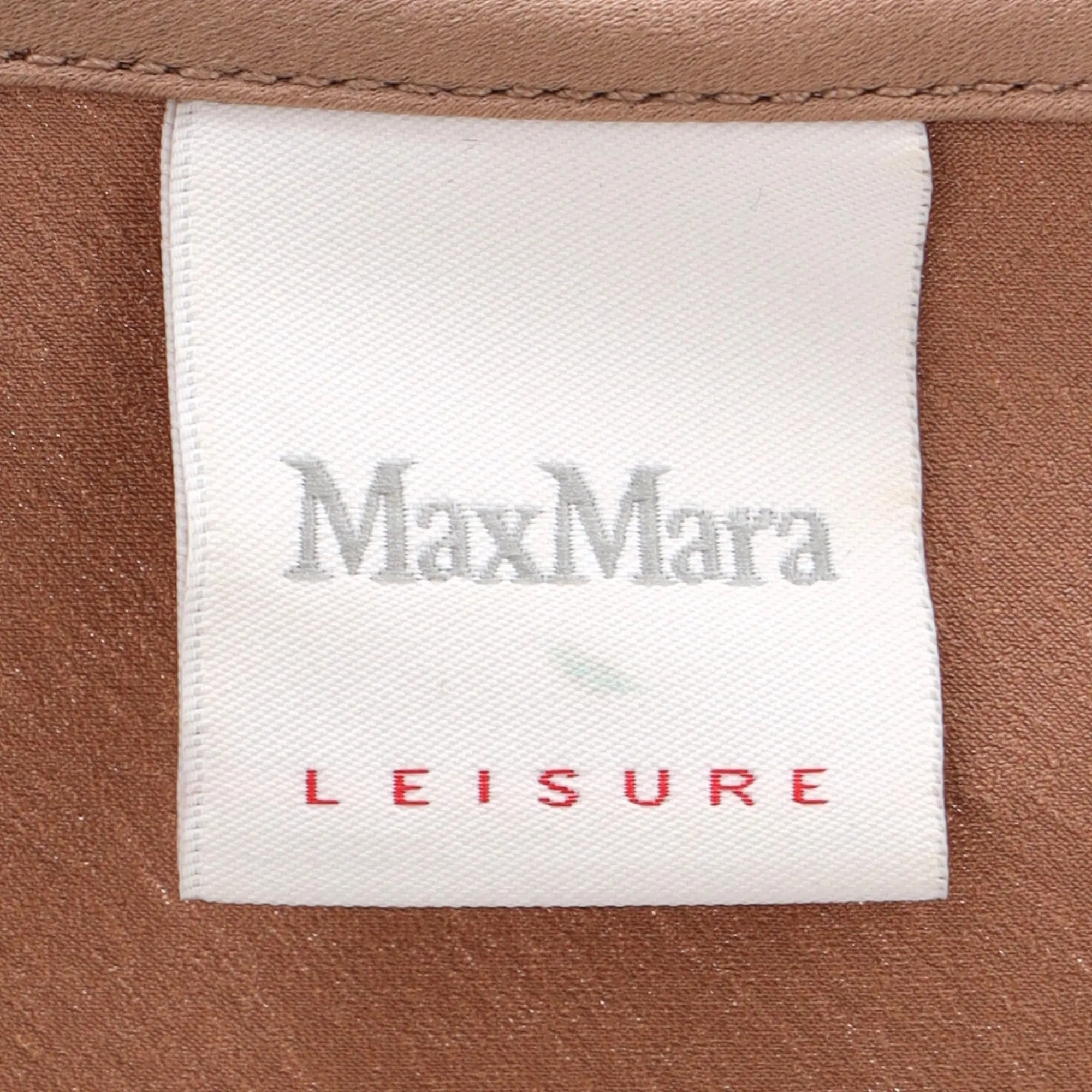 Max Mara Leisure Lace-Trim Camisole in Brown Silk