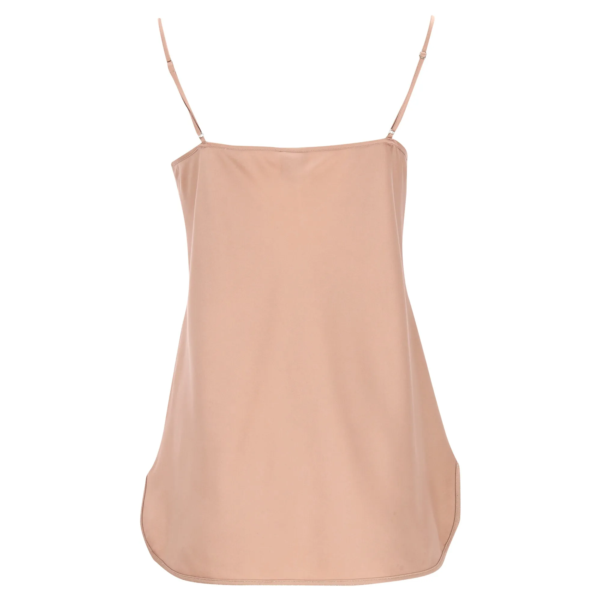 Max Mara Leisure Lace-Trim Camisole in Brown Silk