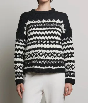 Maywood Sweater In Black/milk