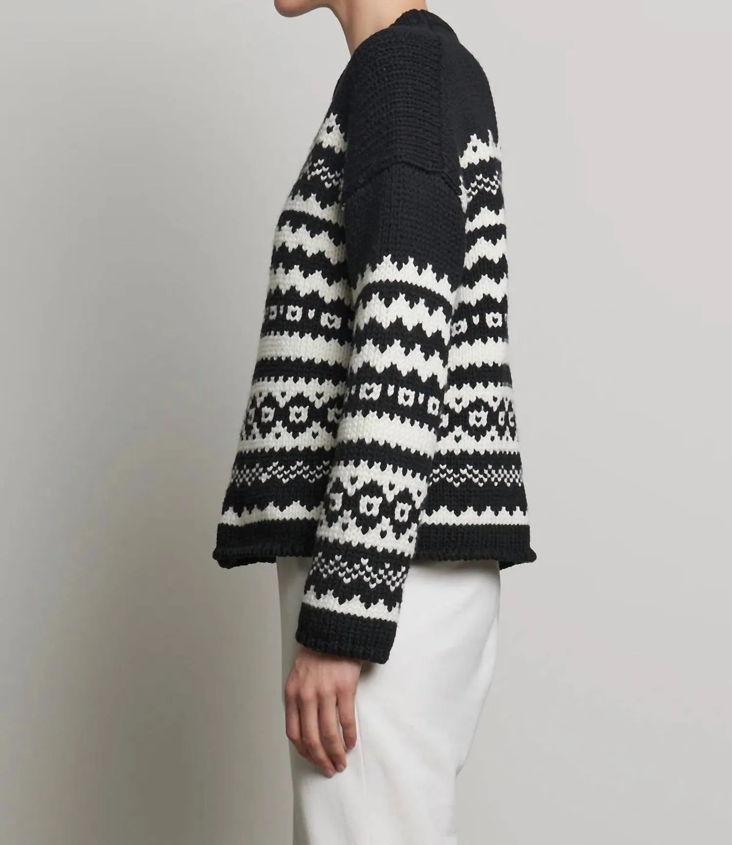 Maywood Sweater In Black/milk