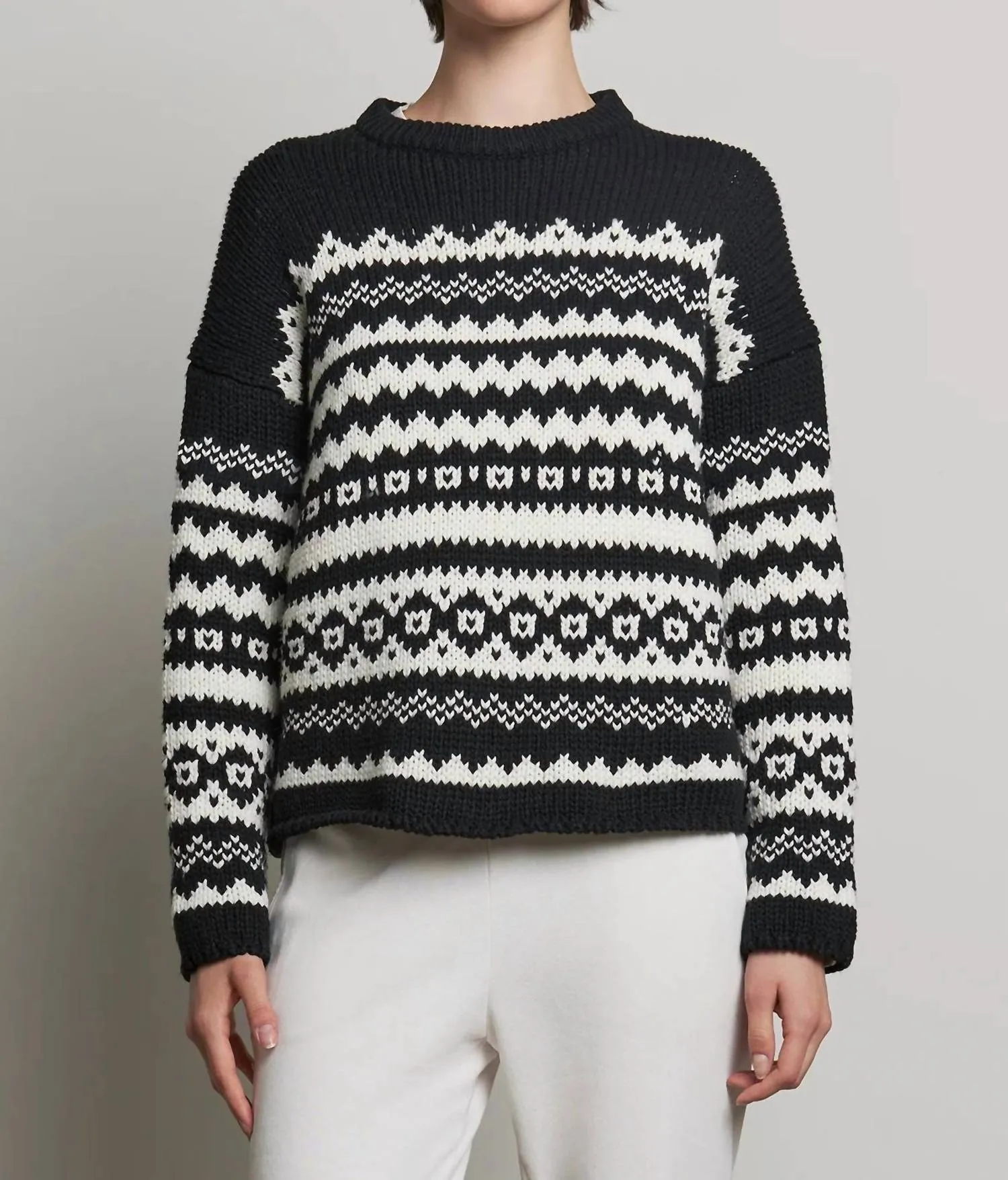 Maywood Sweater In Black/milk