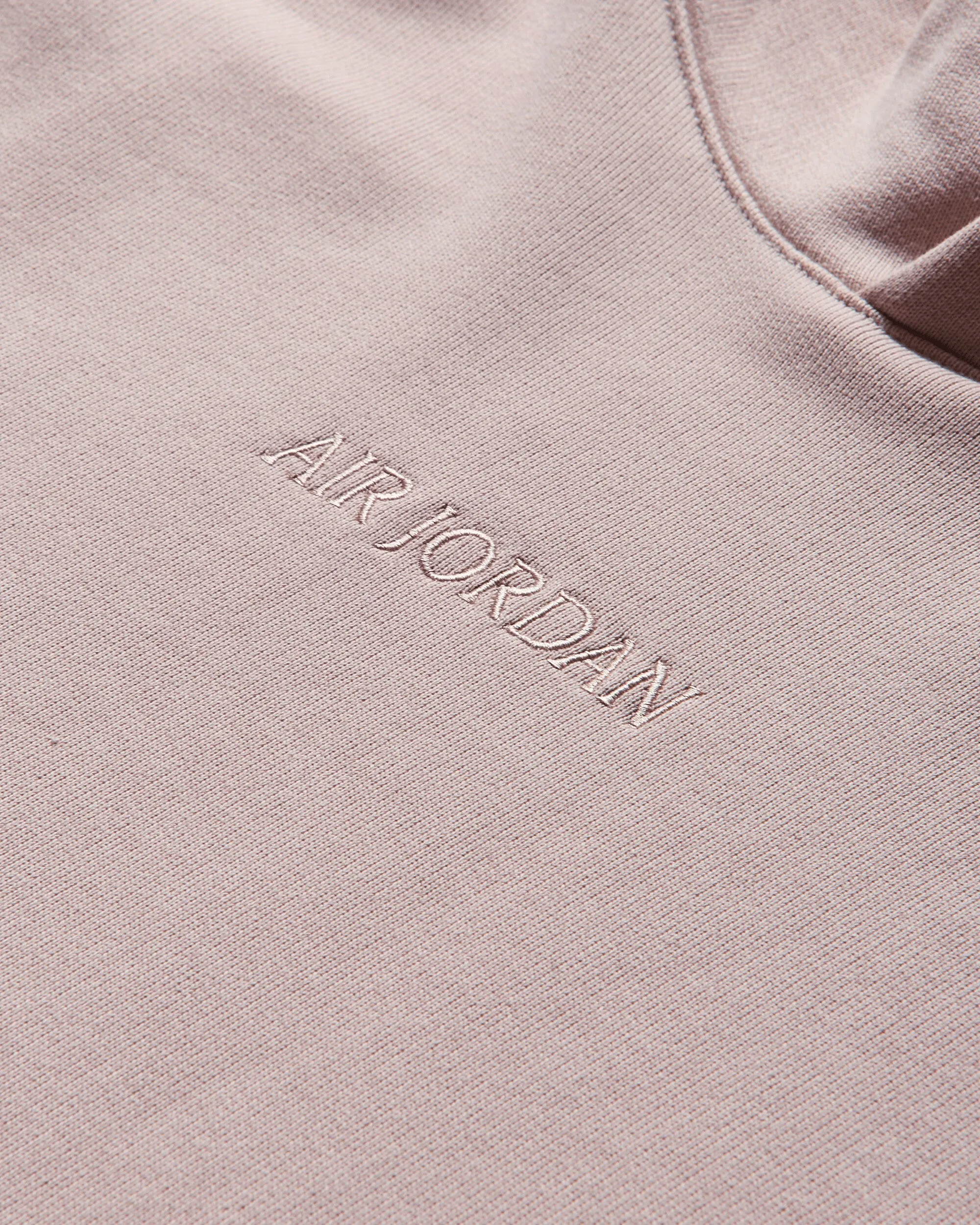 Men's Air Jordan Wordmark Fleece Pullover Hoodie Pink Oxford