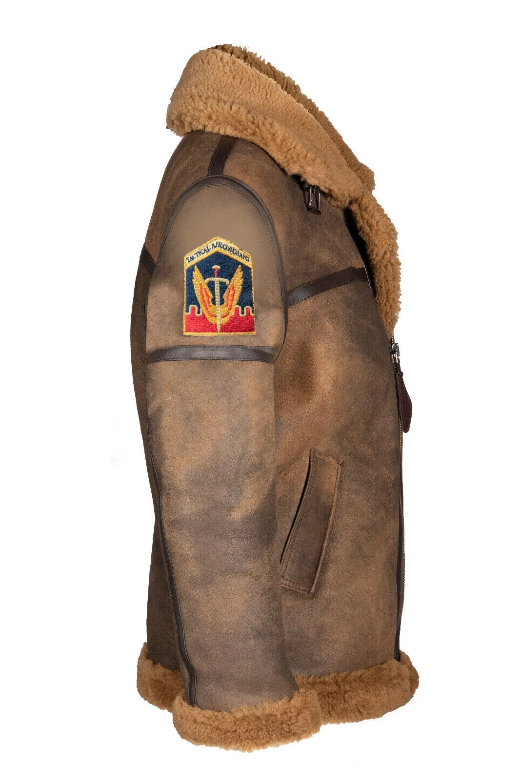 Mens Antique B3 Sheepskin Flying Jacket-Alameda