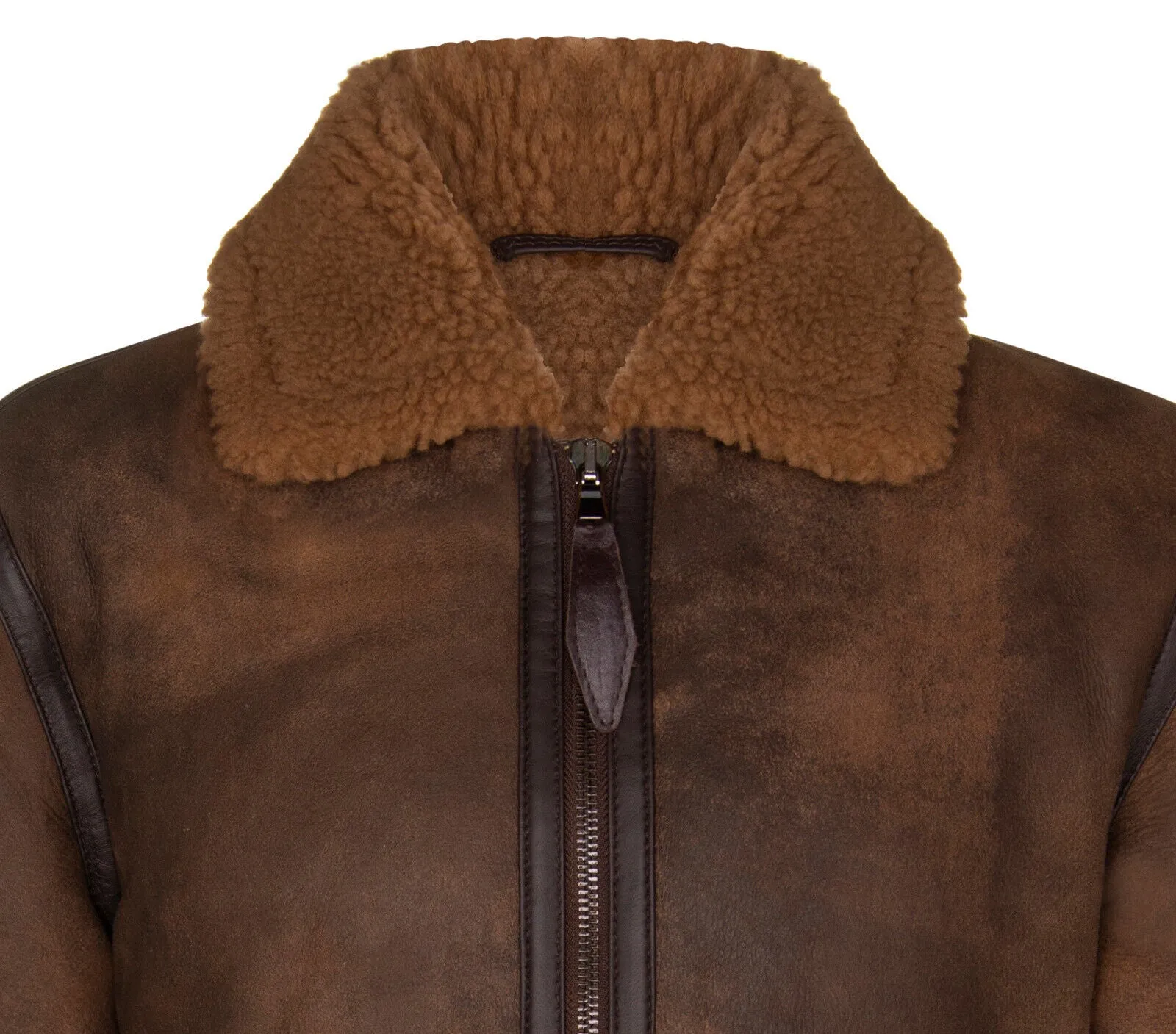 Mens Antique B3 Sheepskin Jacket-Aviles