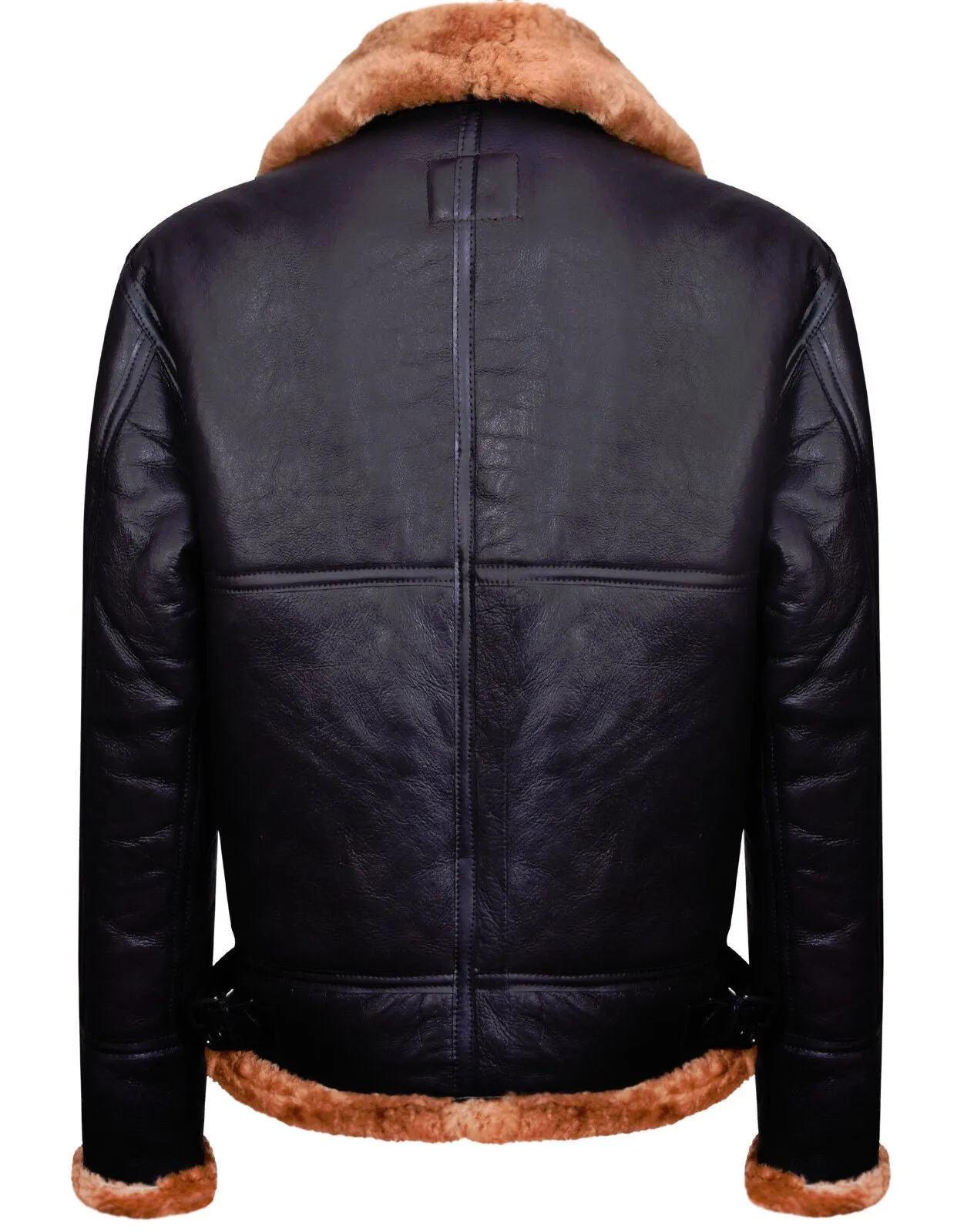 Mens B3 Aviator Real Sheepskin Leather Flying Jacket-Oxford