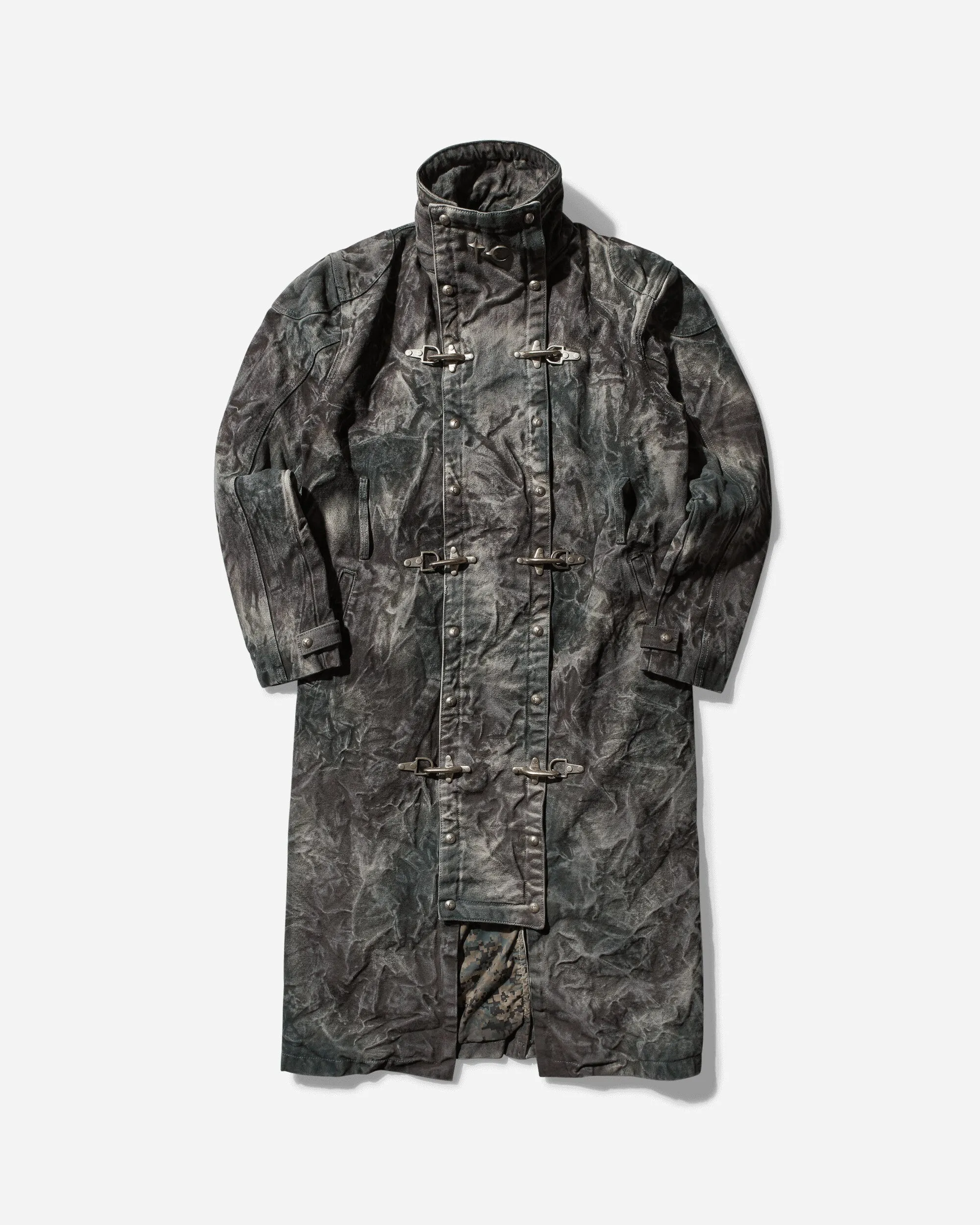 Men's Bio Soldier Denim Trench Coat Camo