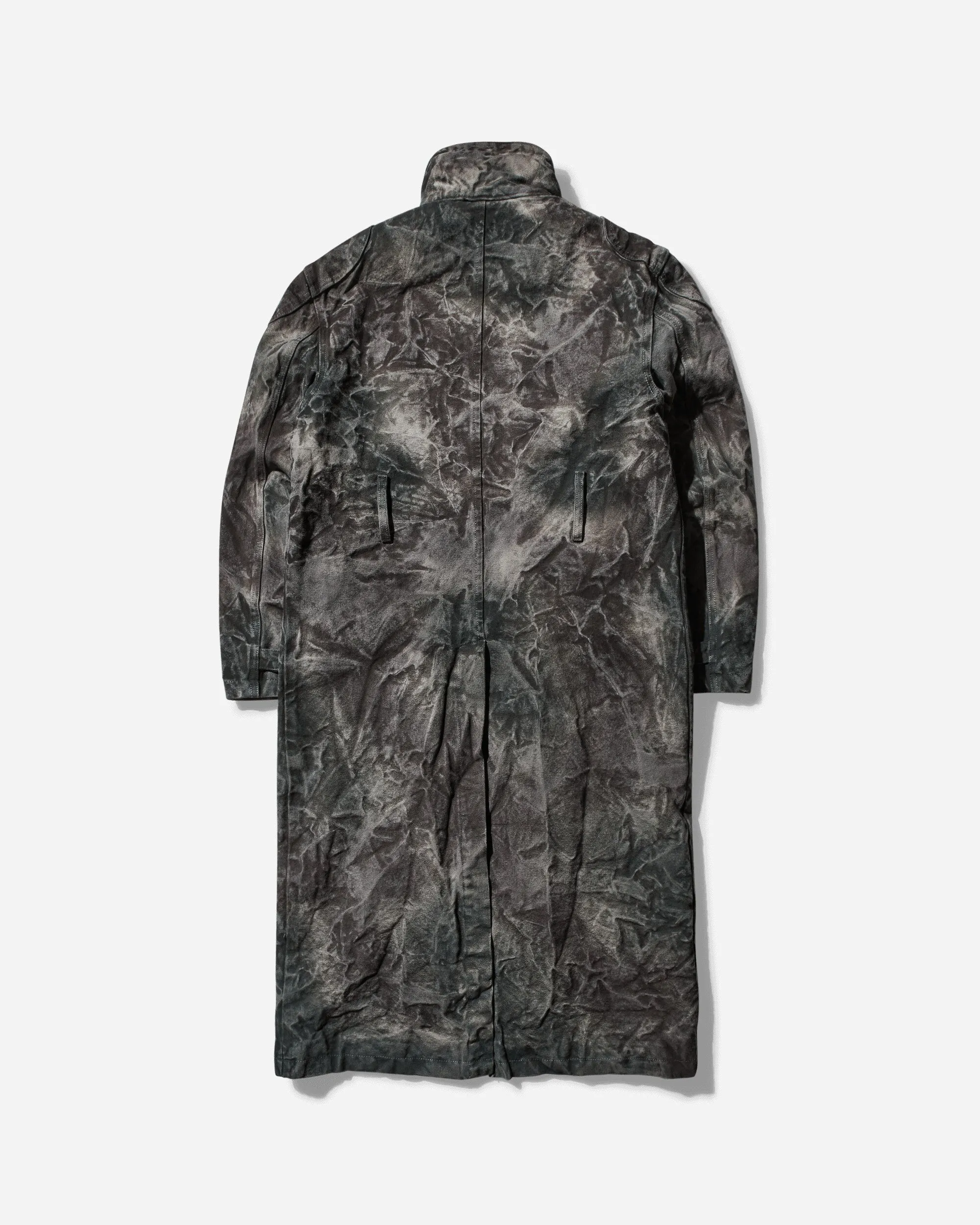 Men's Bio Soldier Denim Trench Coat Camo