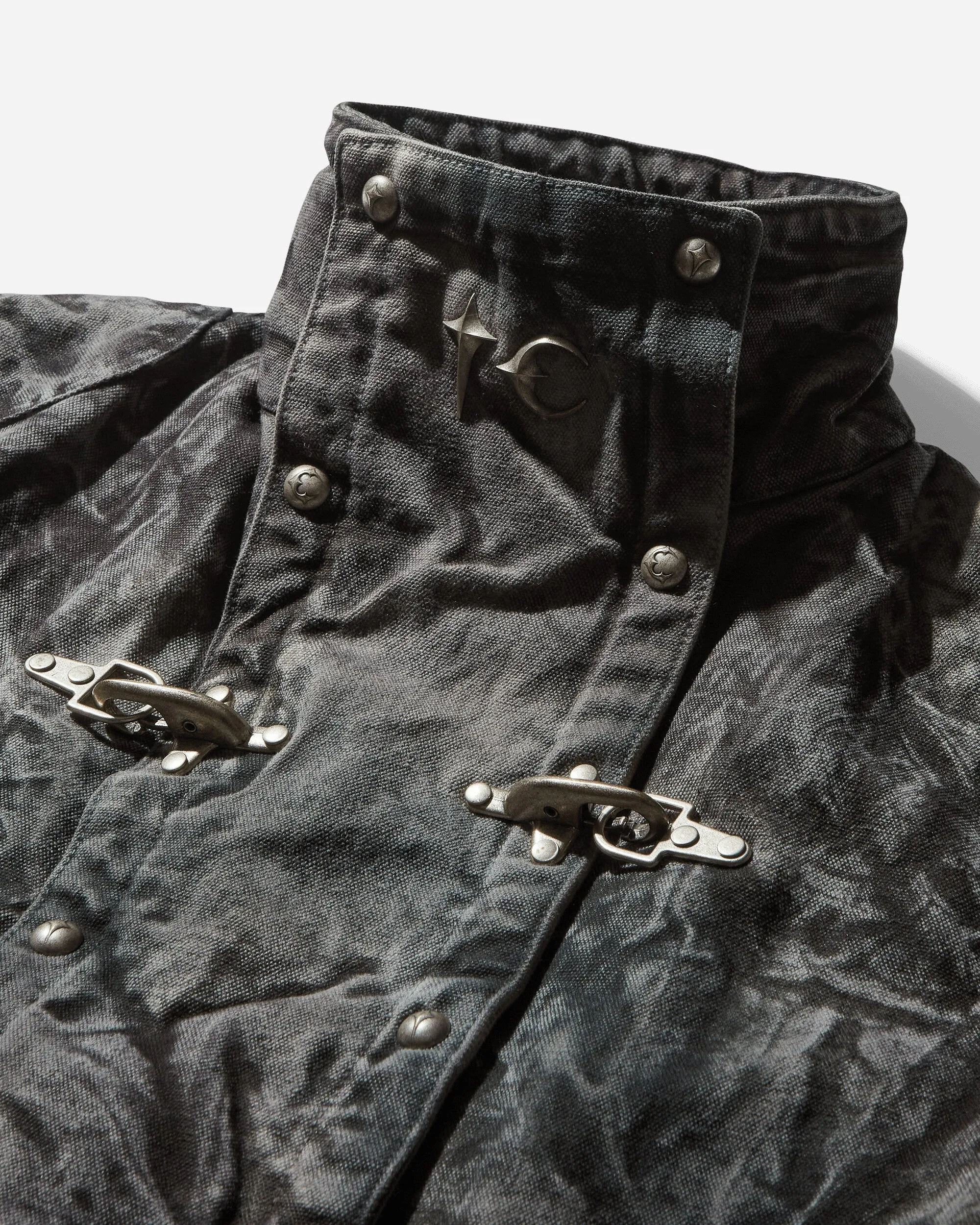 Men's Bio Soldier Denim Trench Coat Camo