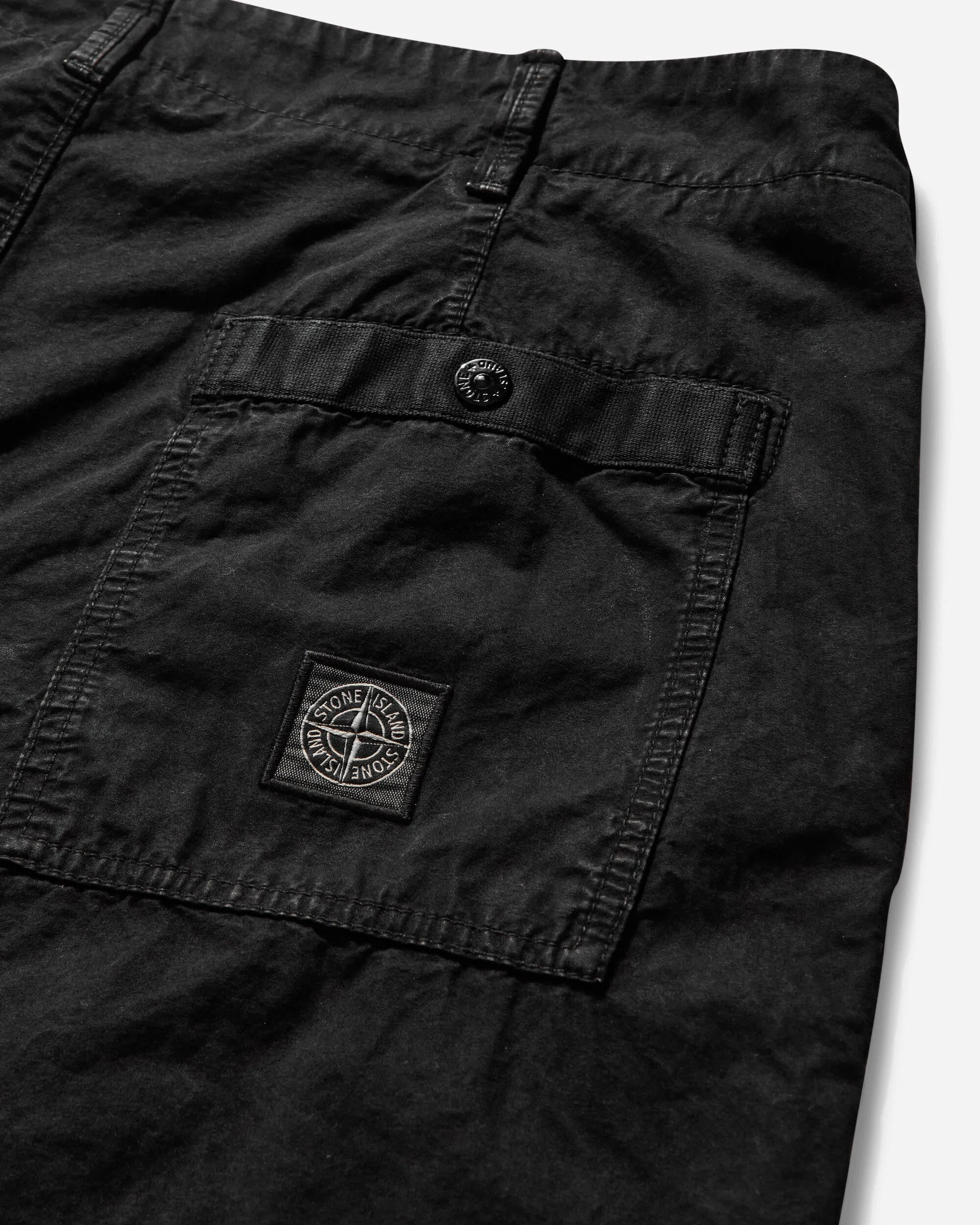 Men's Brushed Organic Cotton Canvas Trousers Black